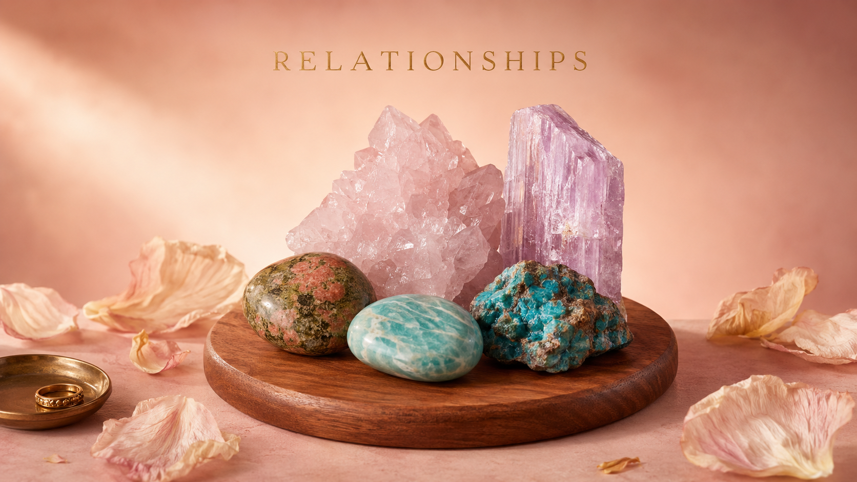 Crystals believed to support healthy loving relationships