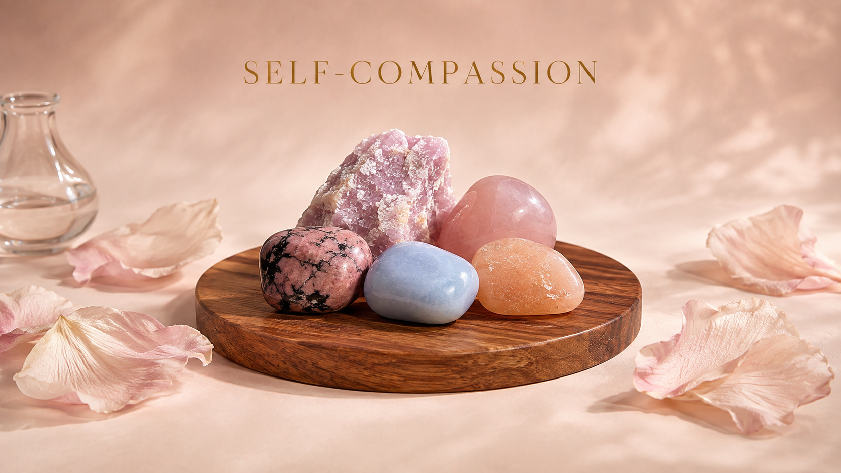 Crystals believed to help cultivate self compassion