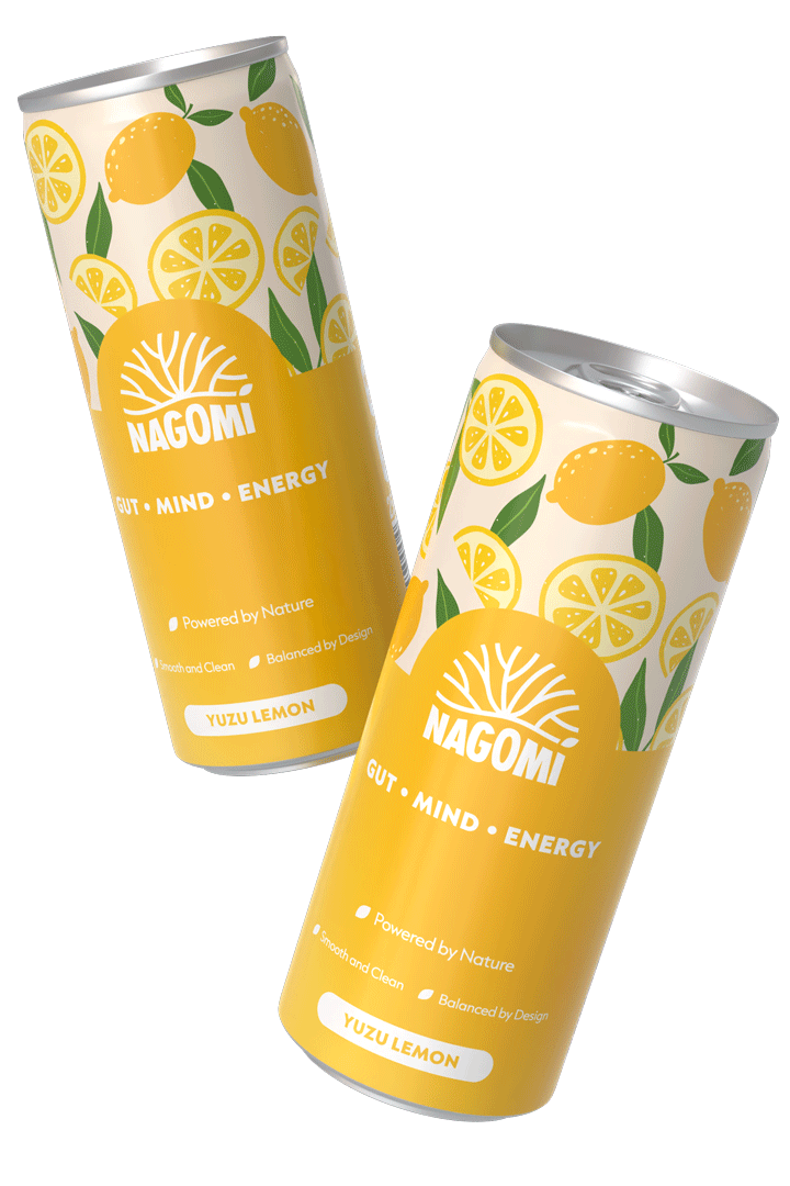 Two cans of refreshing yuzu lemon Nagomi drink