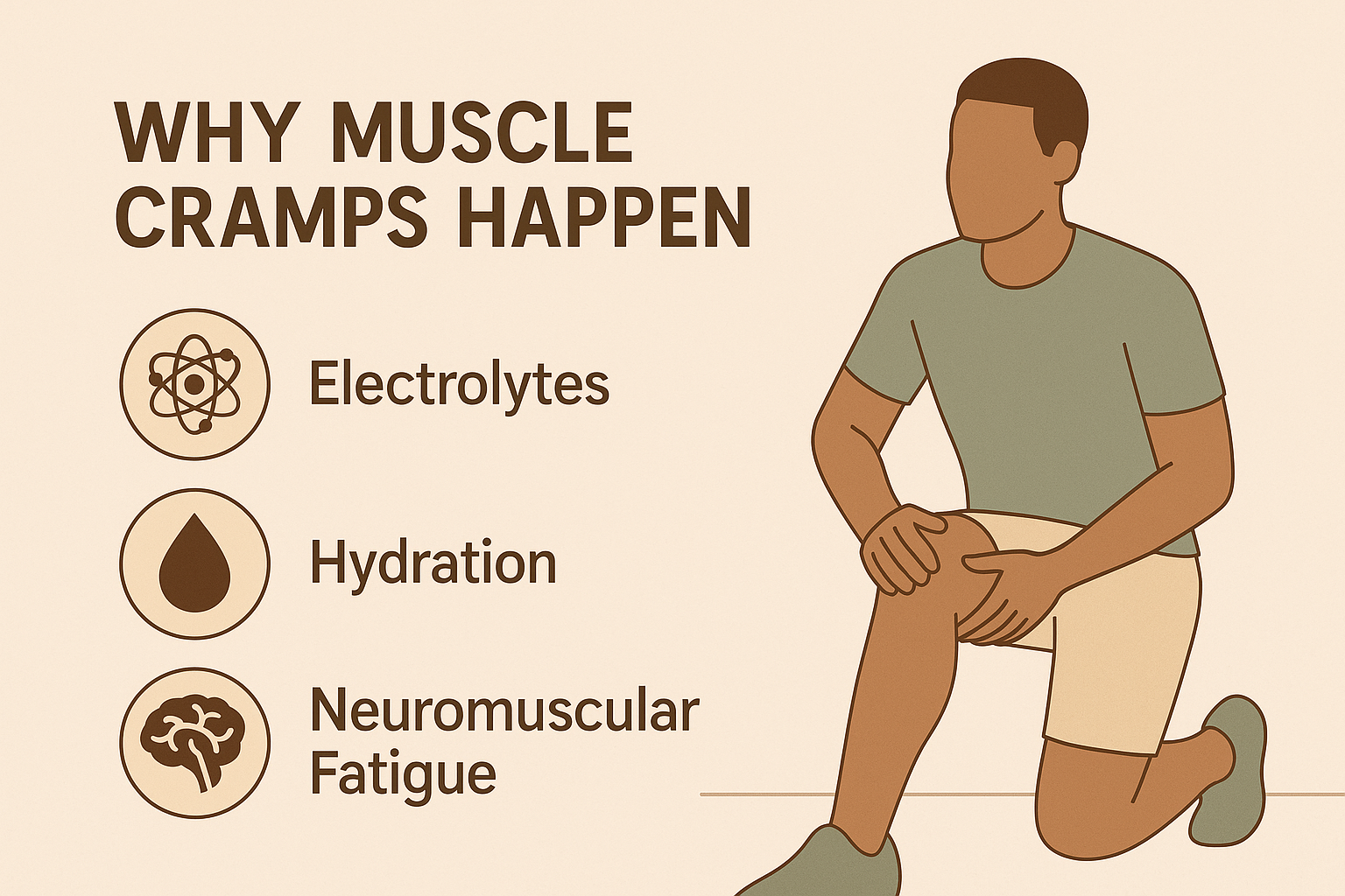 Why Muscle Cramps Happen: What the Evidence Says About Electrolytes, Hydration, and Neuromuscular Fatigue