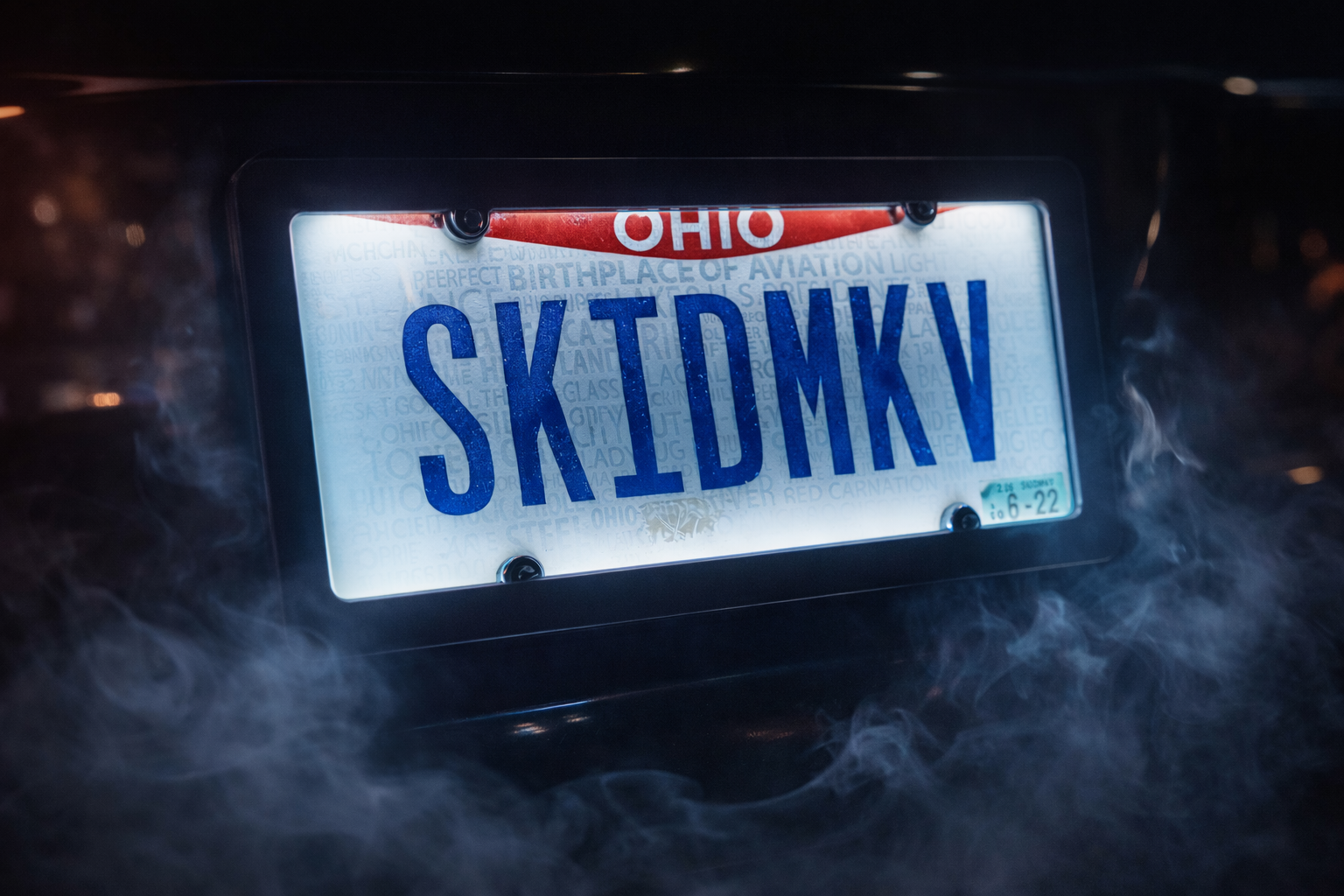 LED Edge Lit License Plate Cover