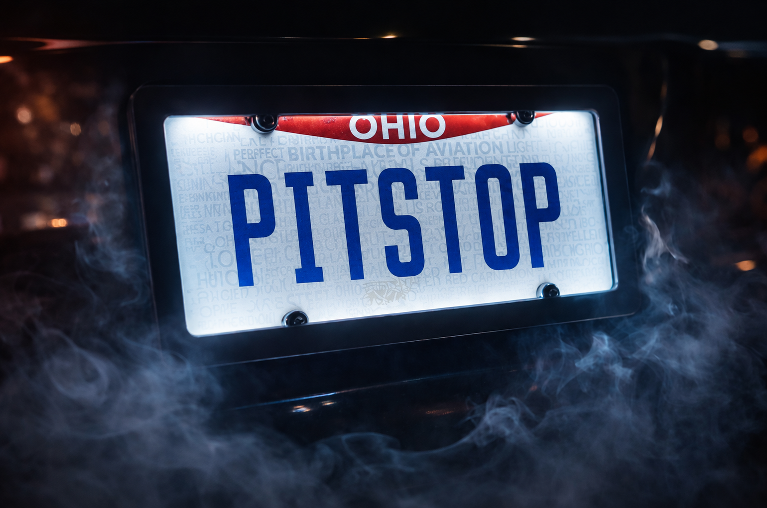 LED Edge Lit License Plate Cover