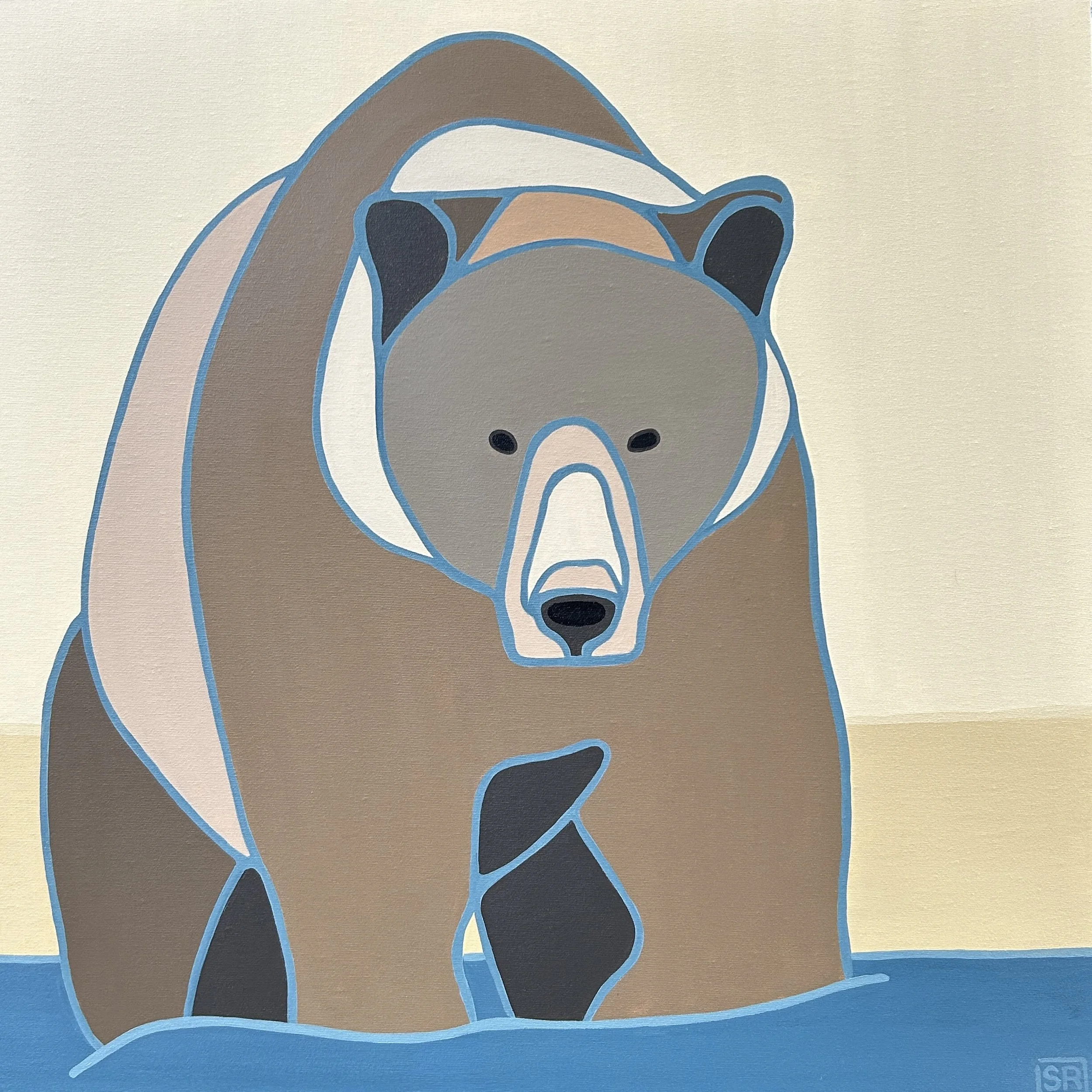 Honey Bear, 2025. Acrylic on Canvas - 24" x 24" SOLD
