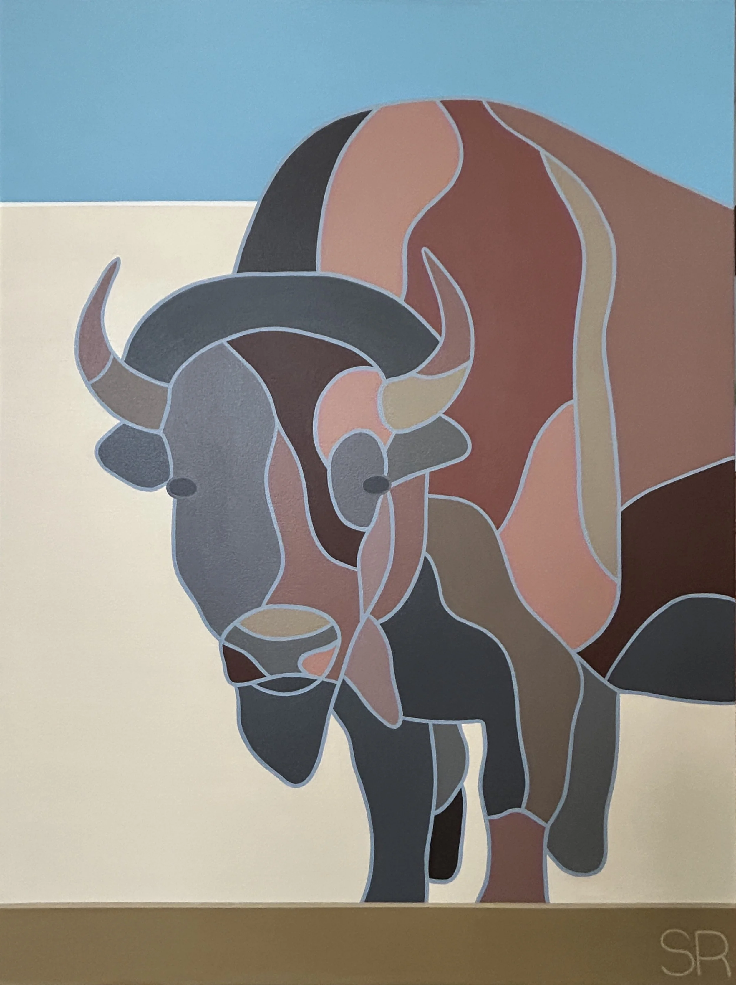 Roam, 2025. Acrylic on Canvas - 30" x 40" $900