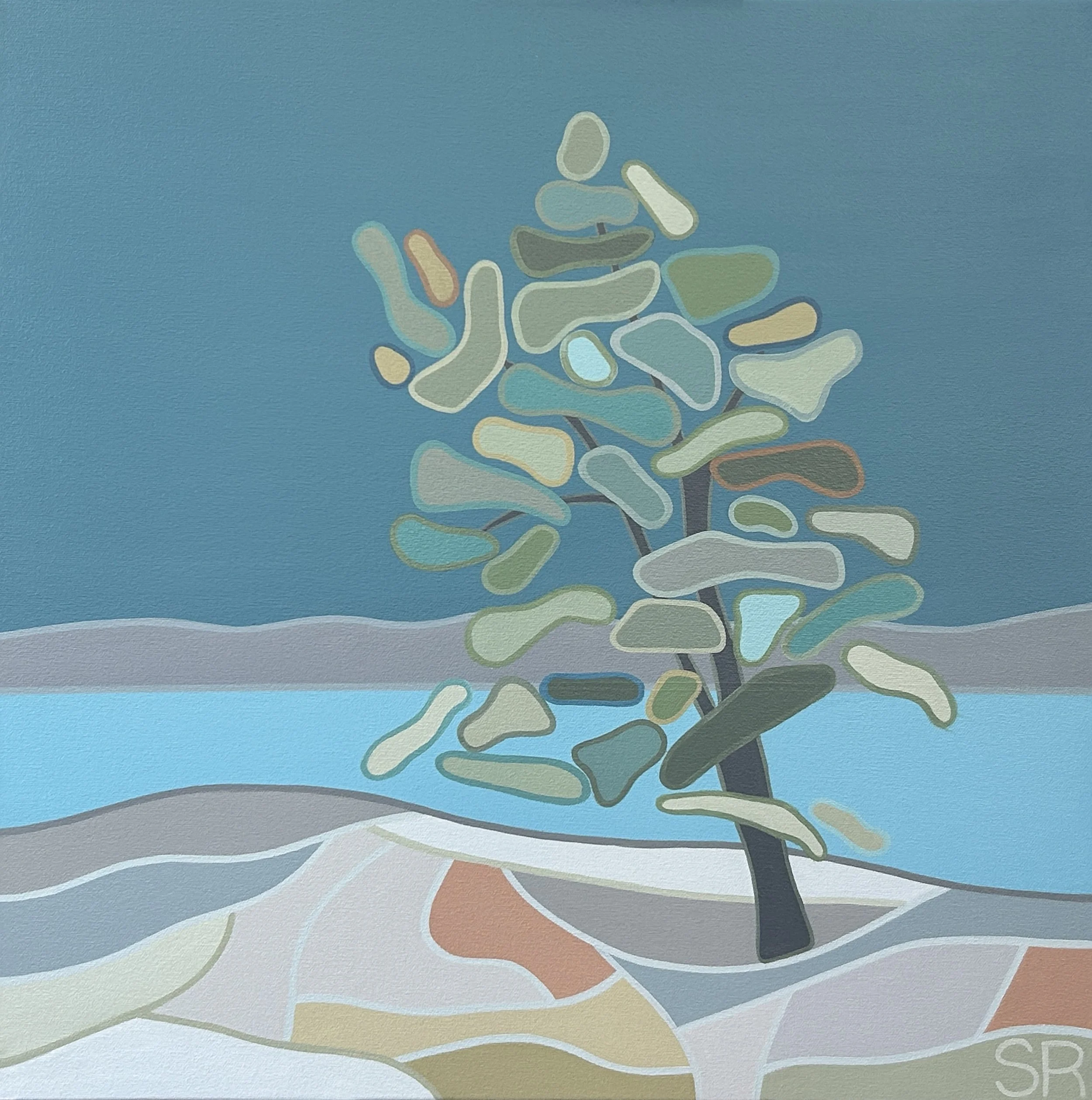 Solitude, 2025. Acrylic on Canvas - 24" x 24" $550