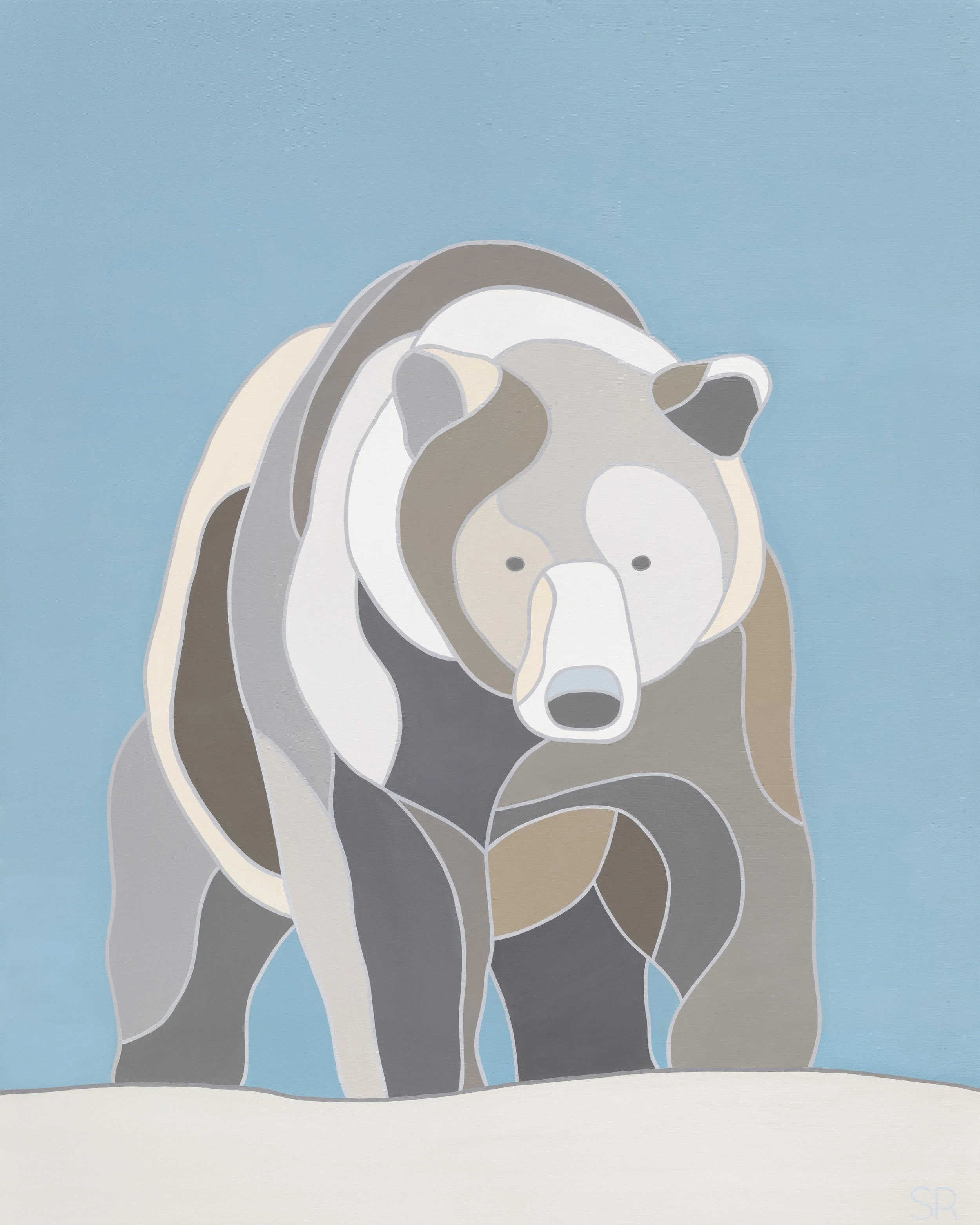 Bear With Me, 2025. Acrylic on canvas - 48" x 60". SOLD