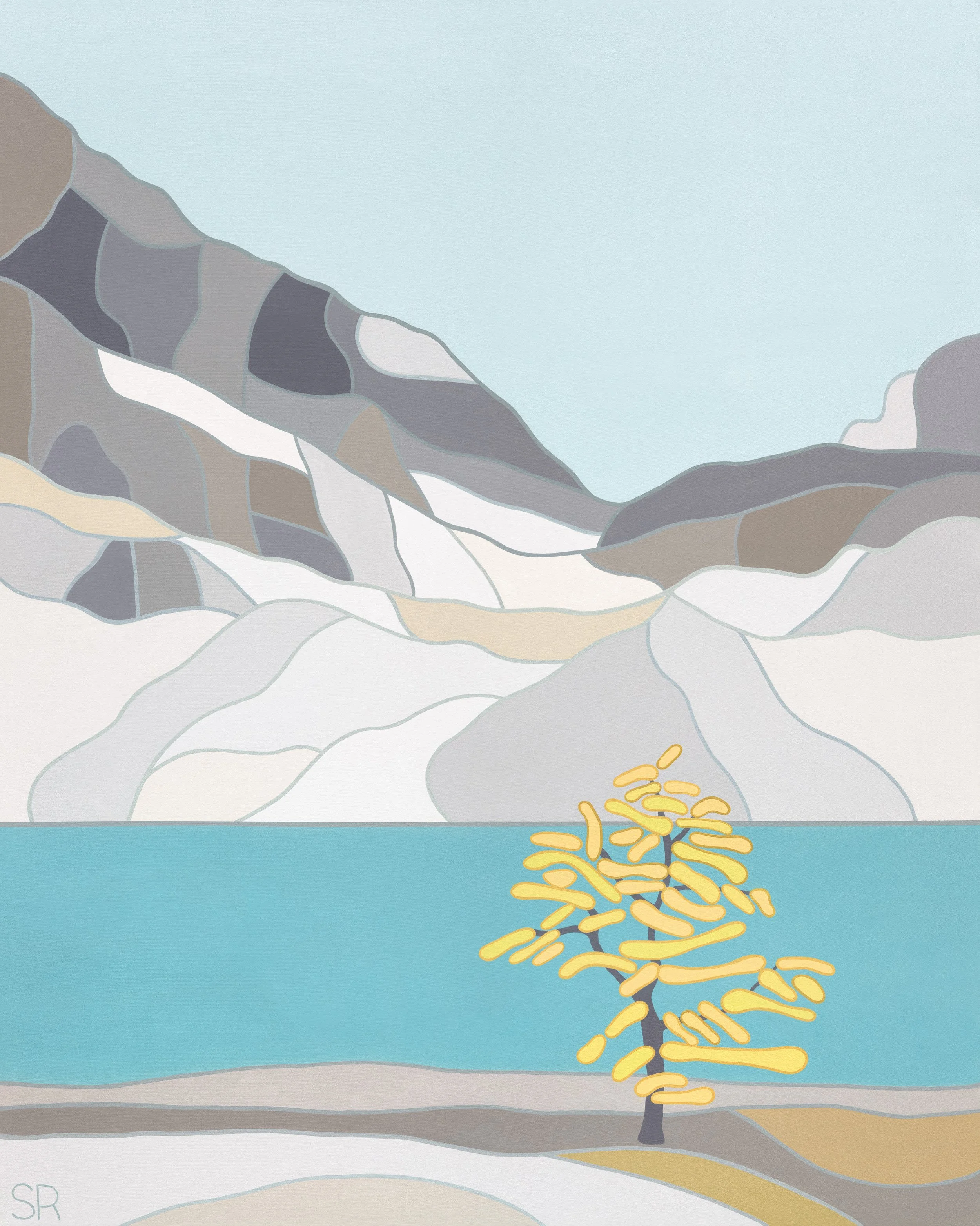 Seasons of Change, 2025. Acrylic on canvas - 48" x 60" SOLD