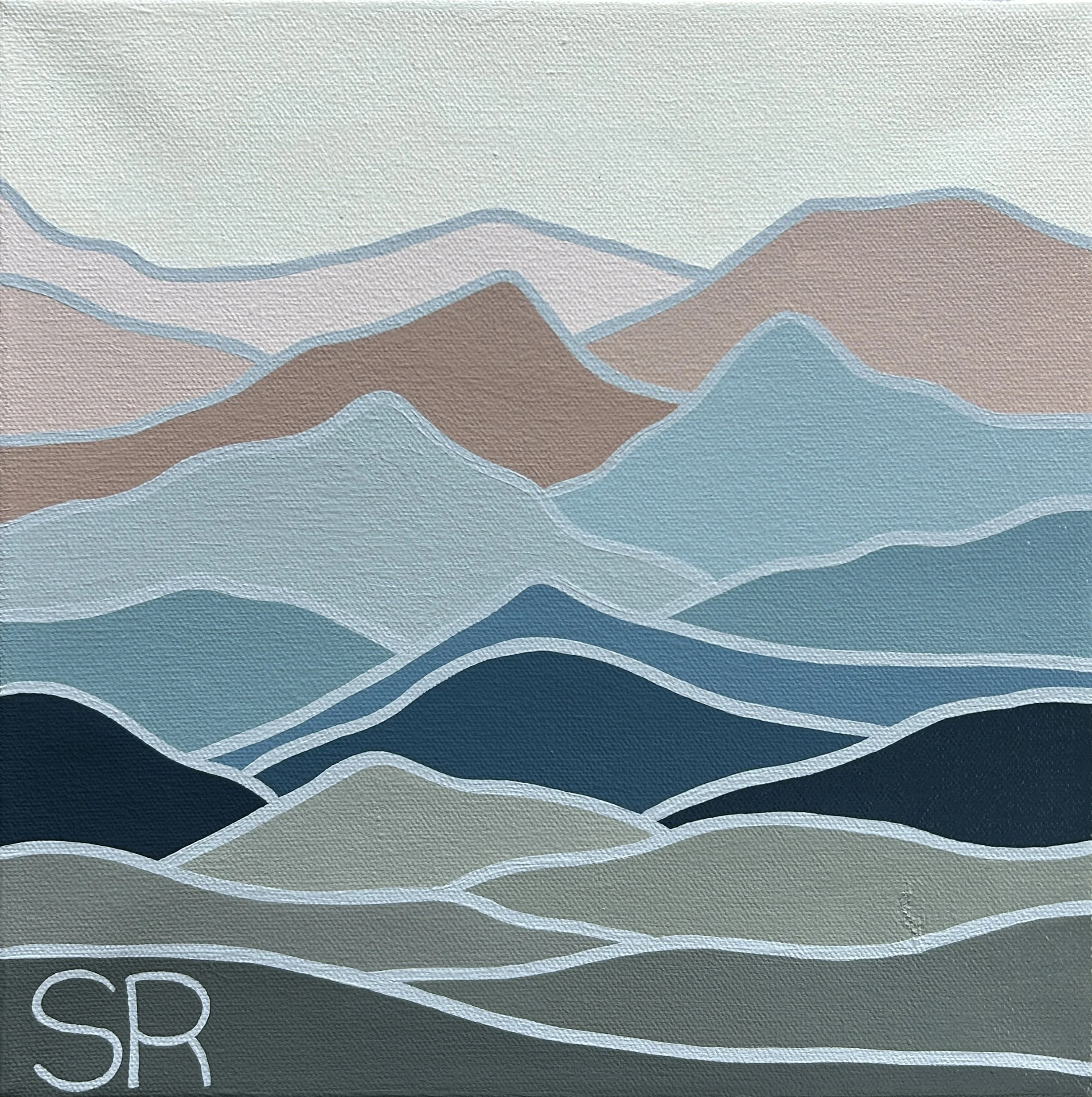 Fading Away, 2026. Acrylic on Canvas - 12" x 12" SOLD