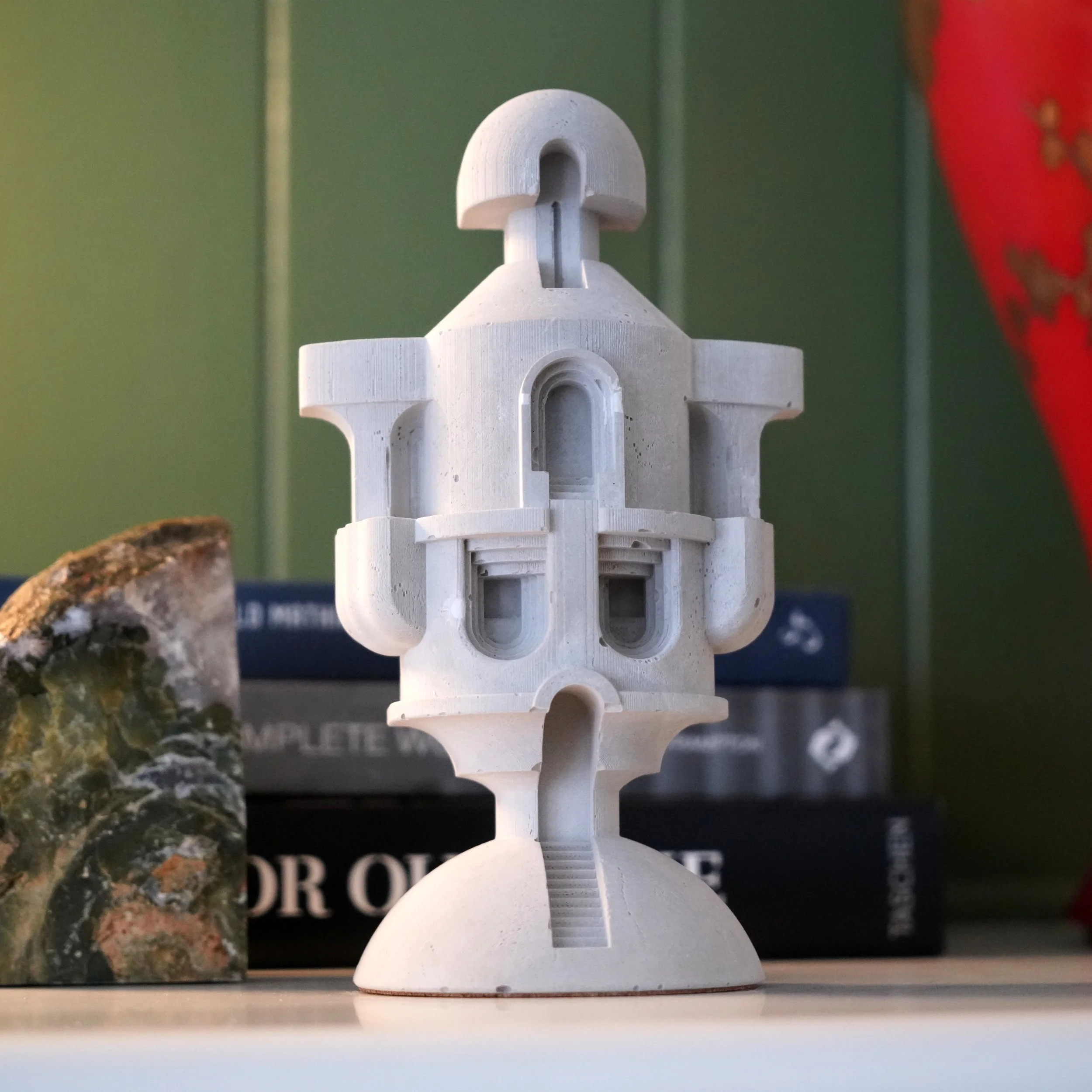 ROBOMON Concrete Sculpture