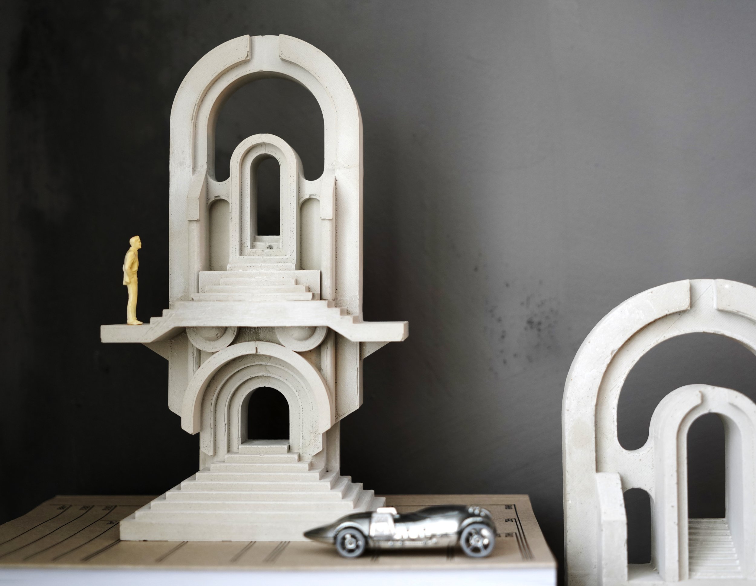 ARCHES III Concrete miniature sculpture