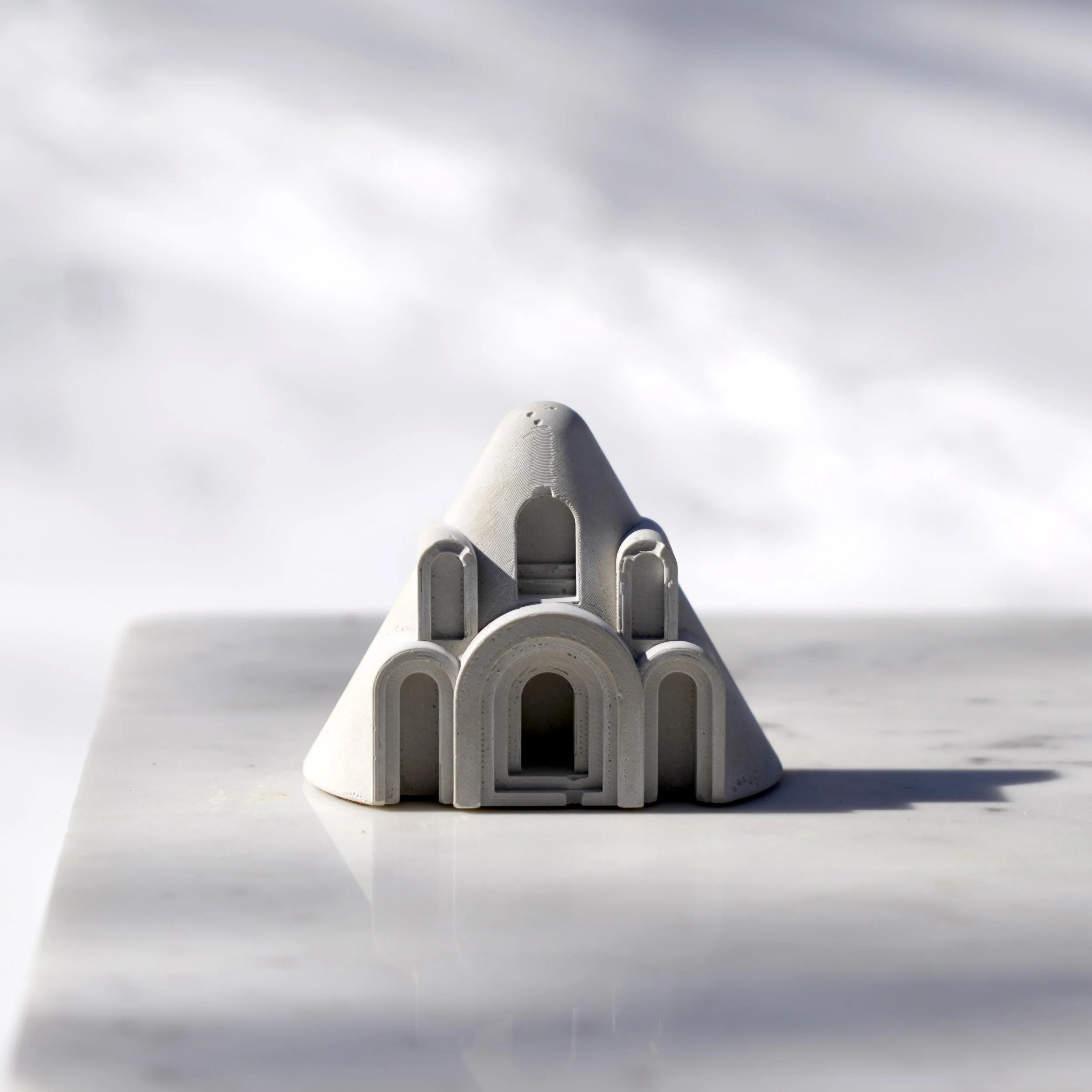 CONEDOME Miniature Concrete Sculpture