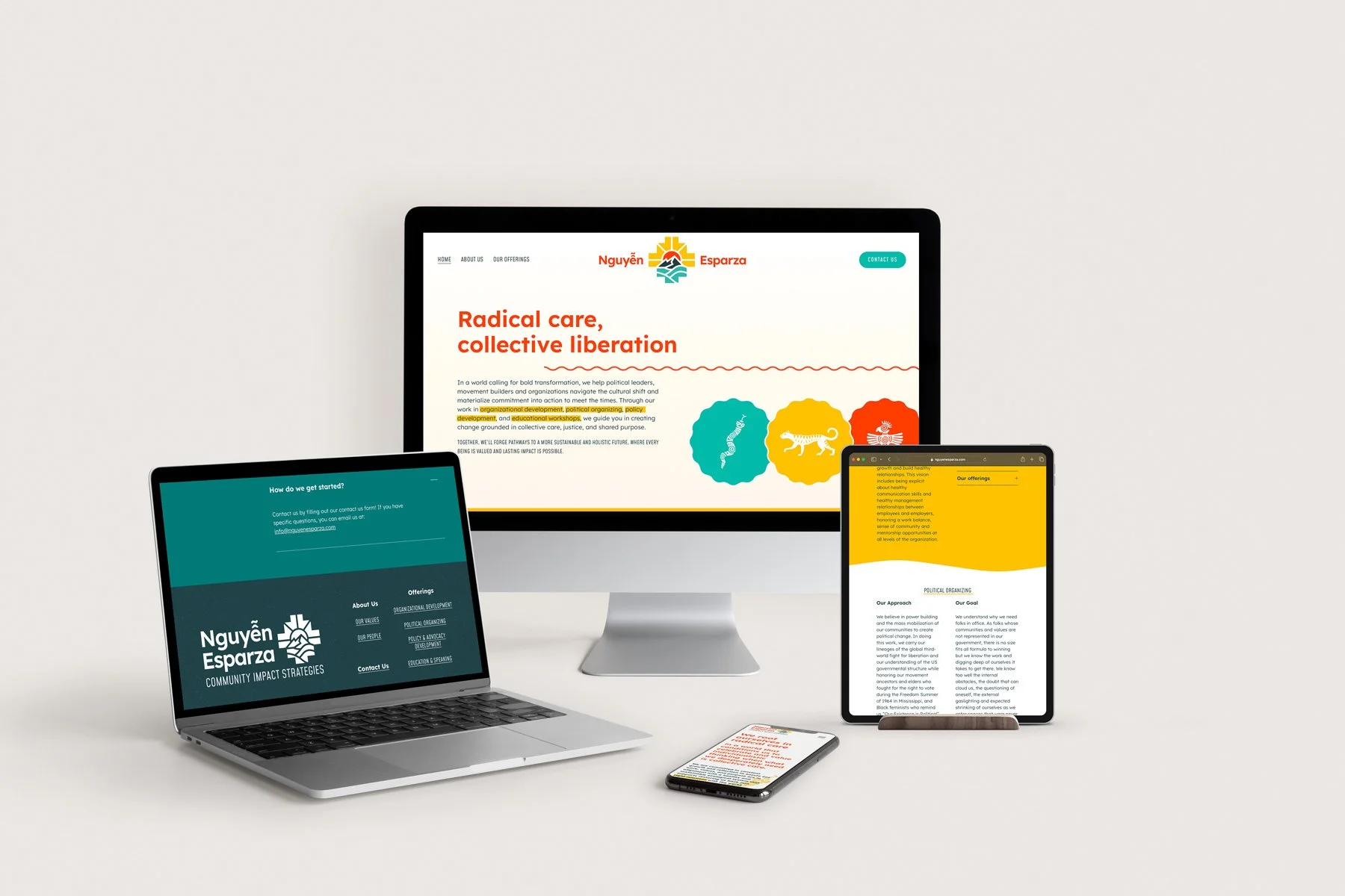 Nguyễn Esparza / advocacy group branding + website