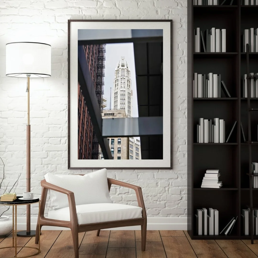 When your walls make a statement 🖼️✨ This Chicago cityscape framed art brings depth and character to your home, blending the energy of the city with timeless design.