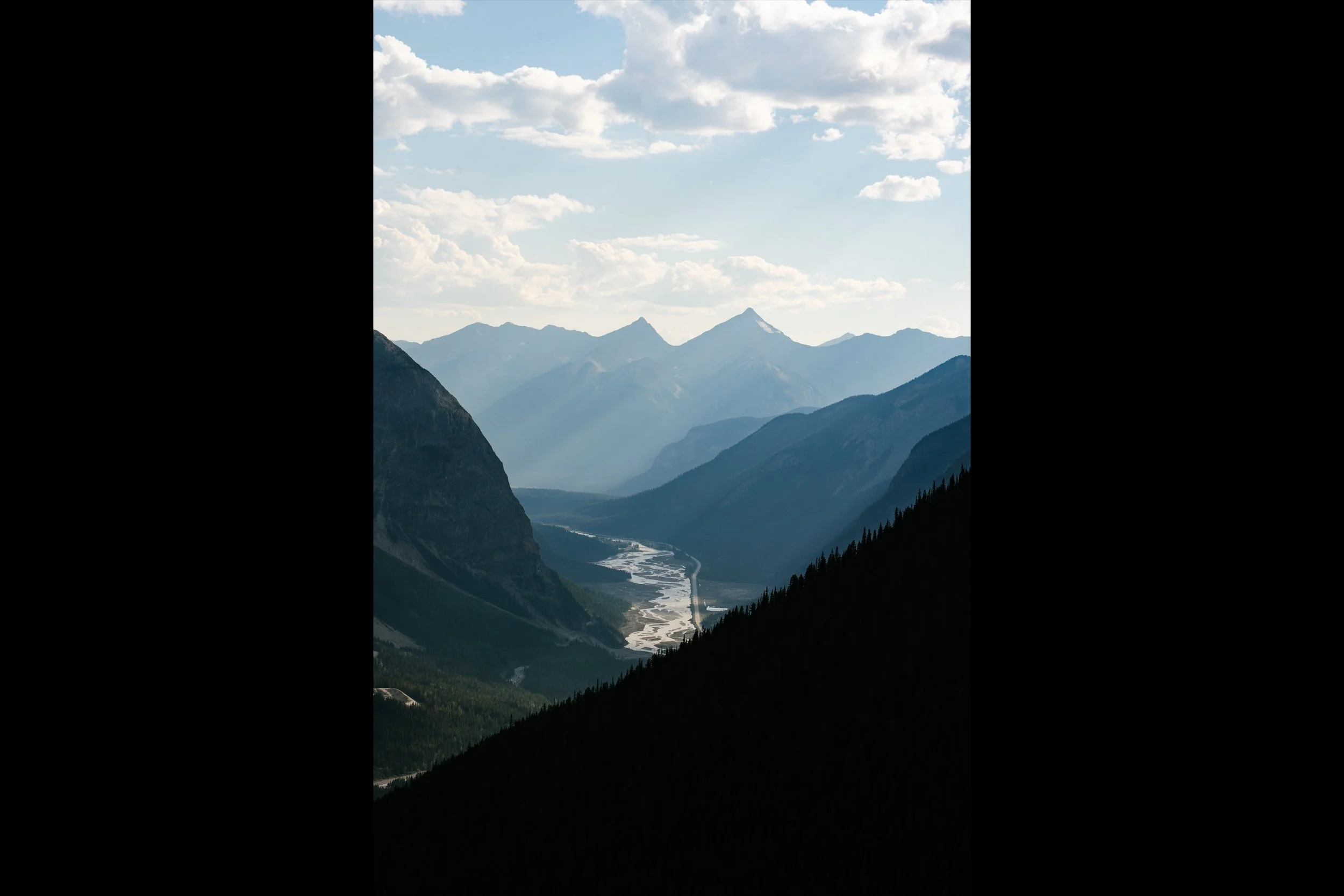 Right down the middle