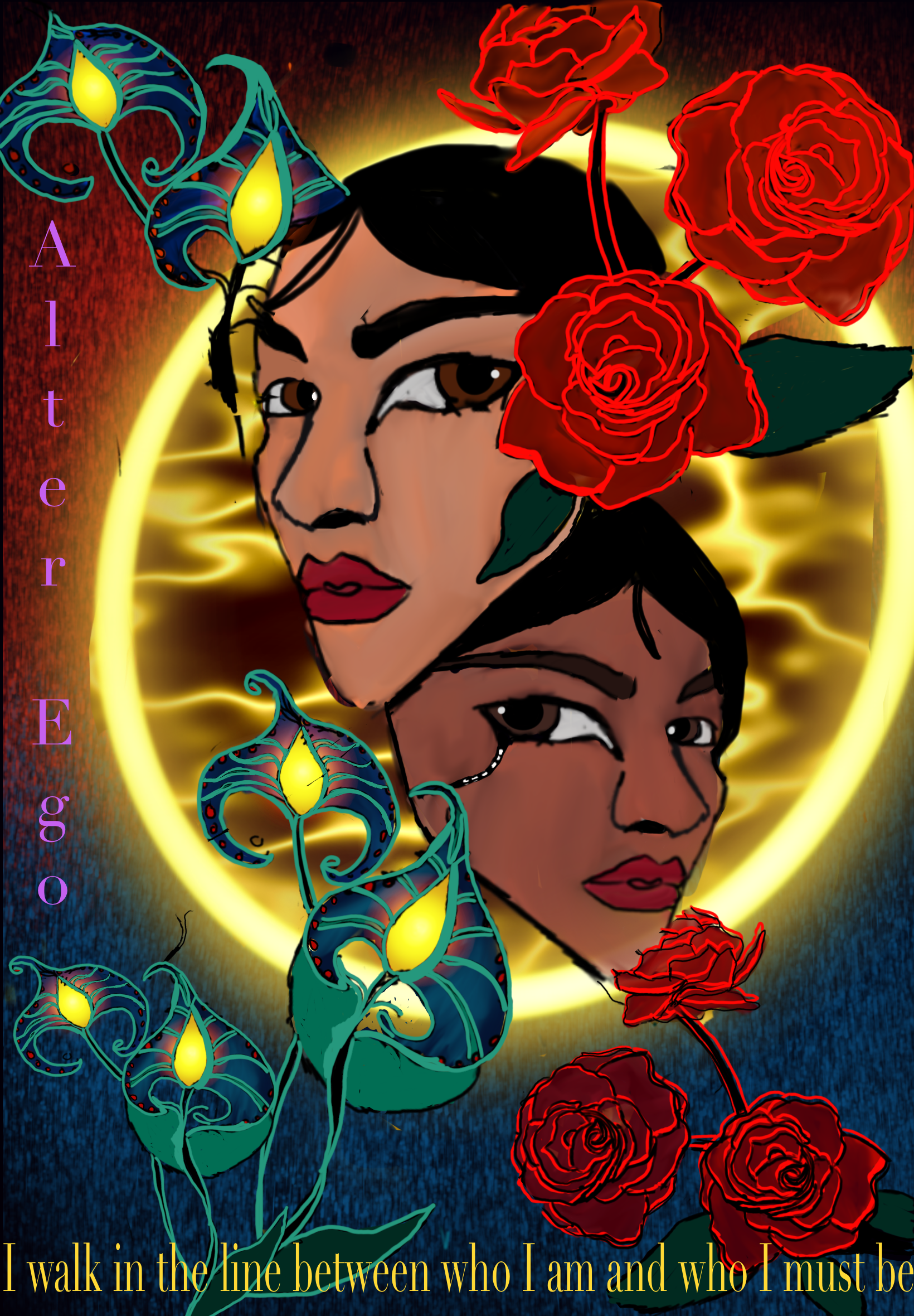 Alter Ego: I walk in the line between who I am and who I must be