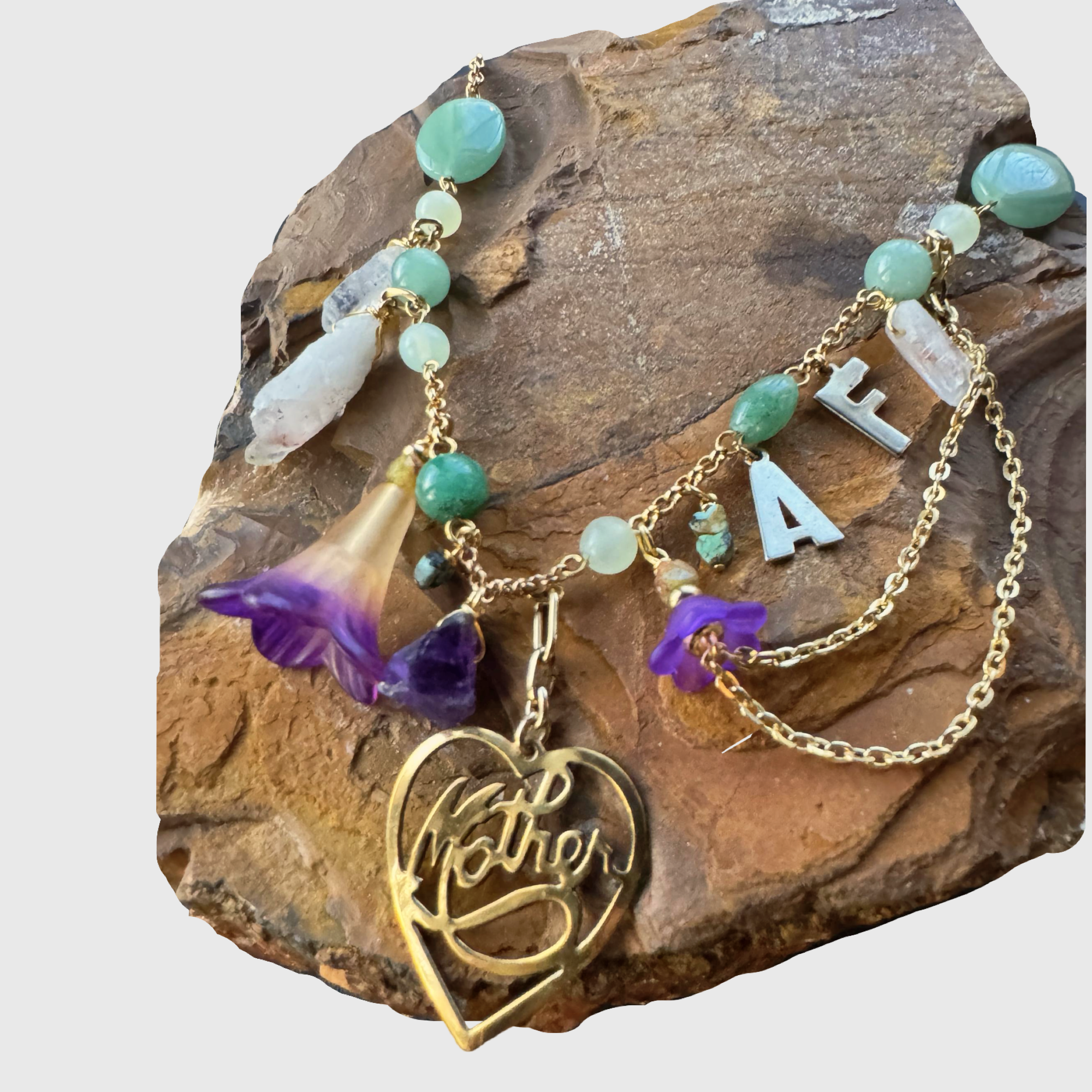 Mother Heart Charm Necklace