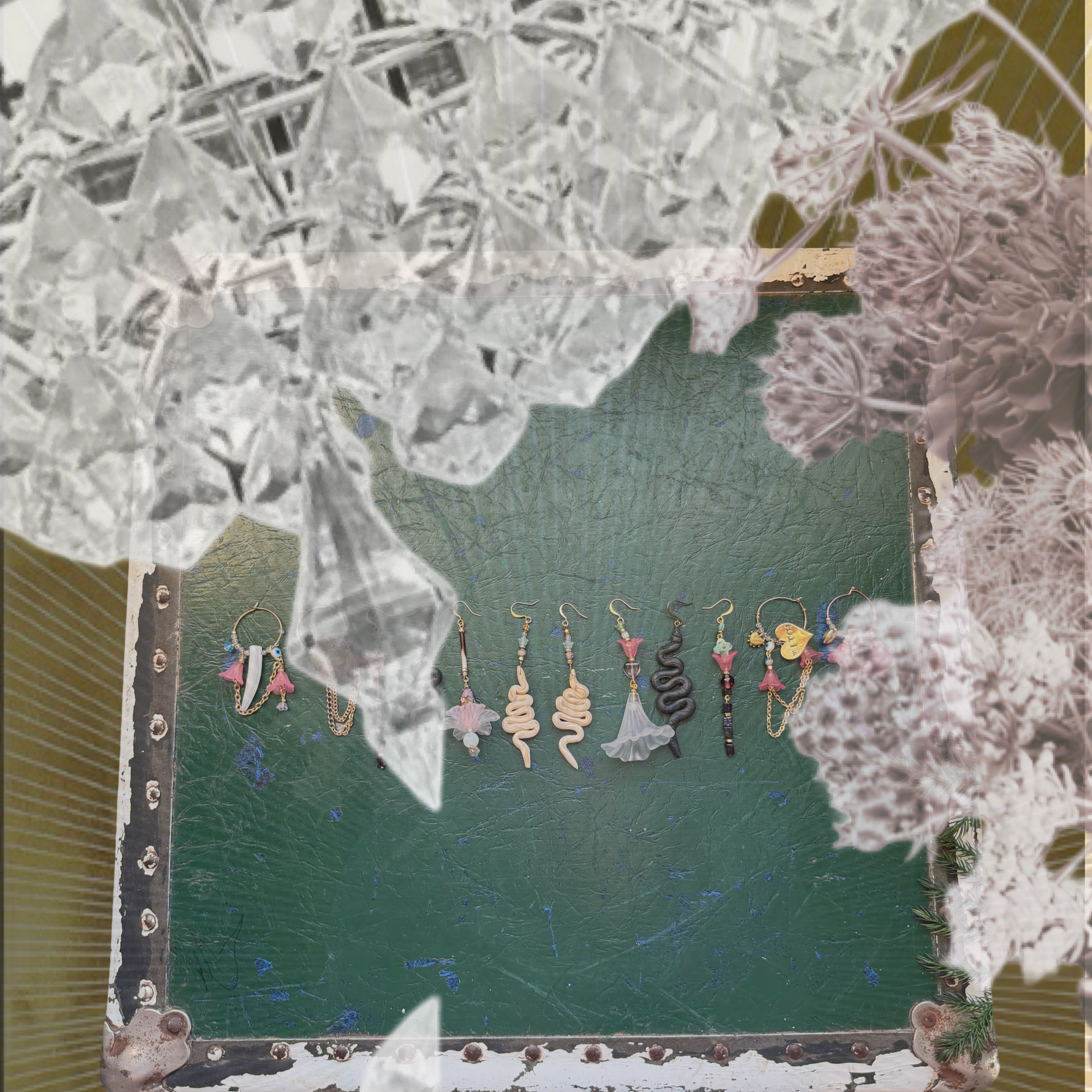 Indigo Flower Earring Collection