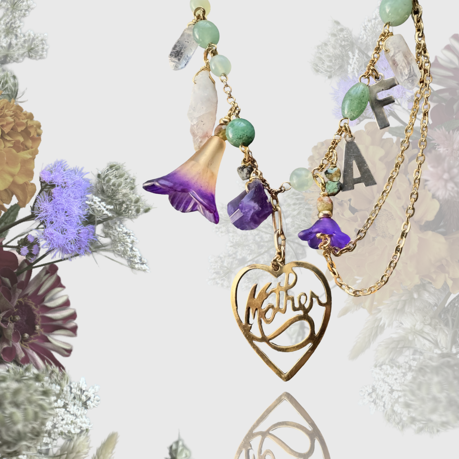 Mother Heart Charm Necklace