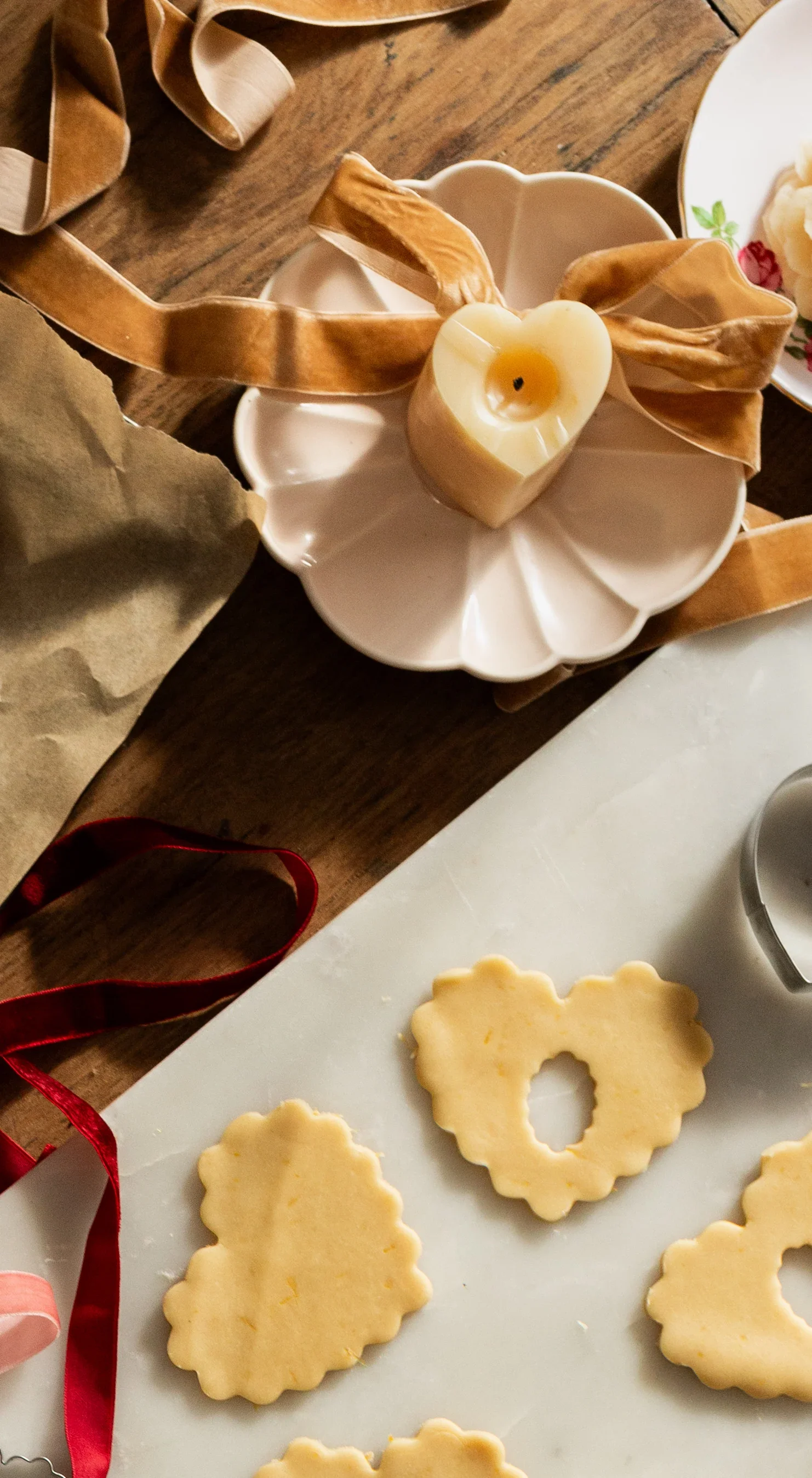 Little Mills Heart Candle