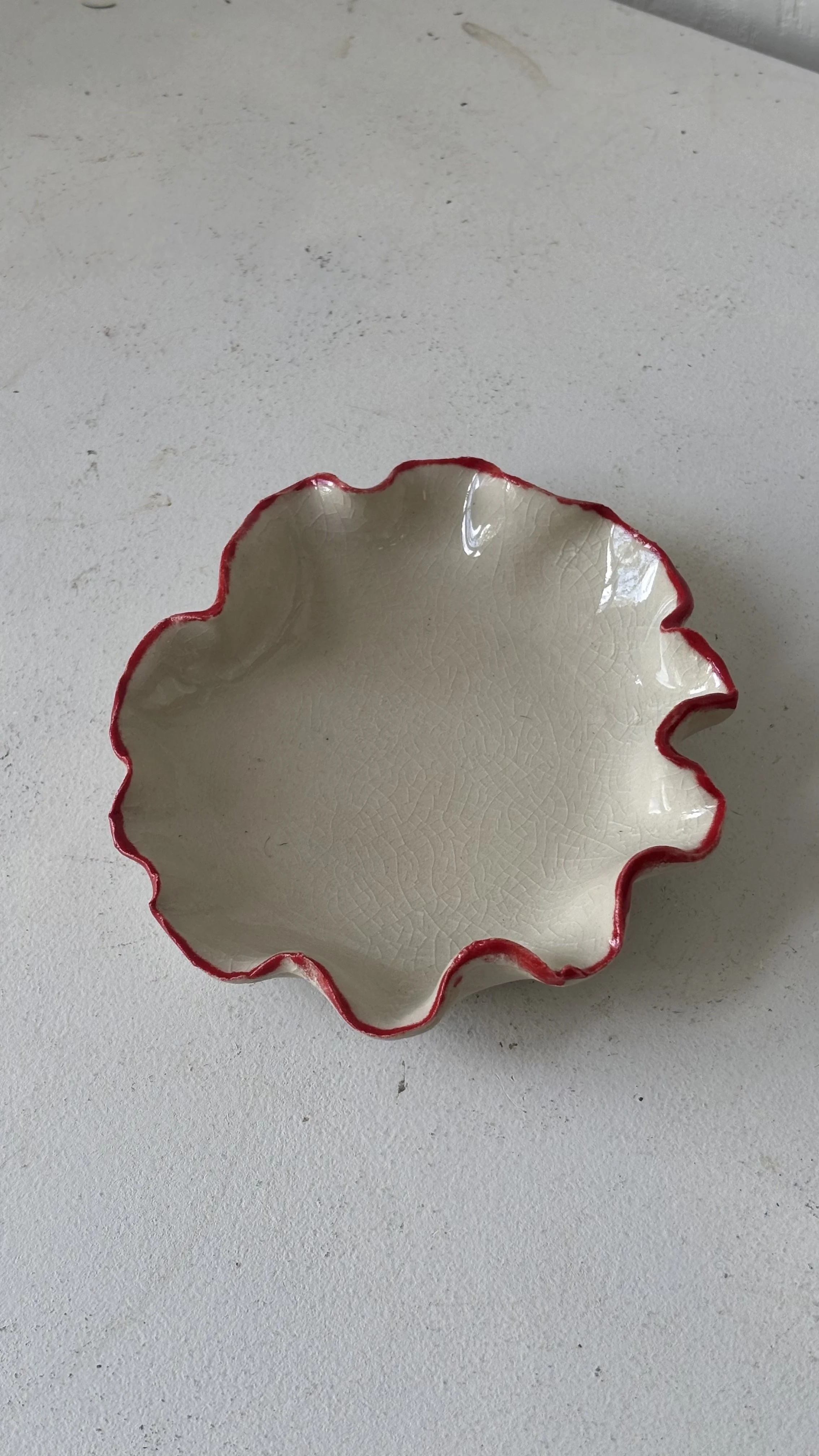 Small Ruffle Bowl by Nathalee Paolinelli