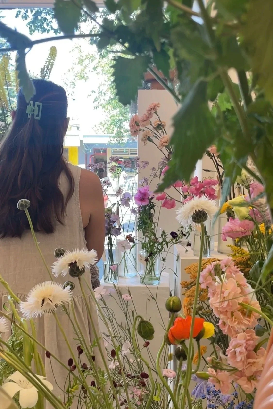 Flower care, design notes, and a visit to our stem bar.