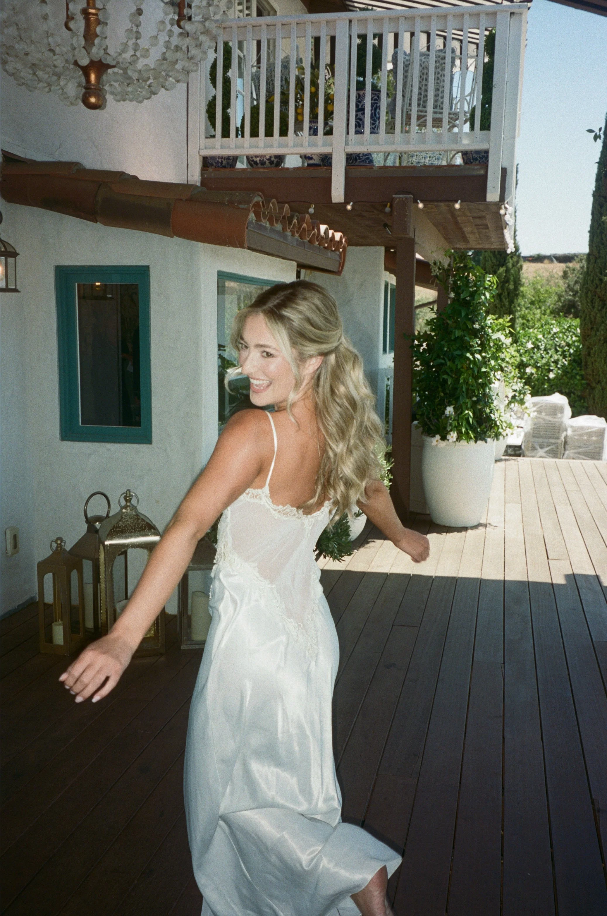 Film bridal portrait of the bride getting ready at Jeune Perché by jennifer noelle