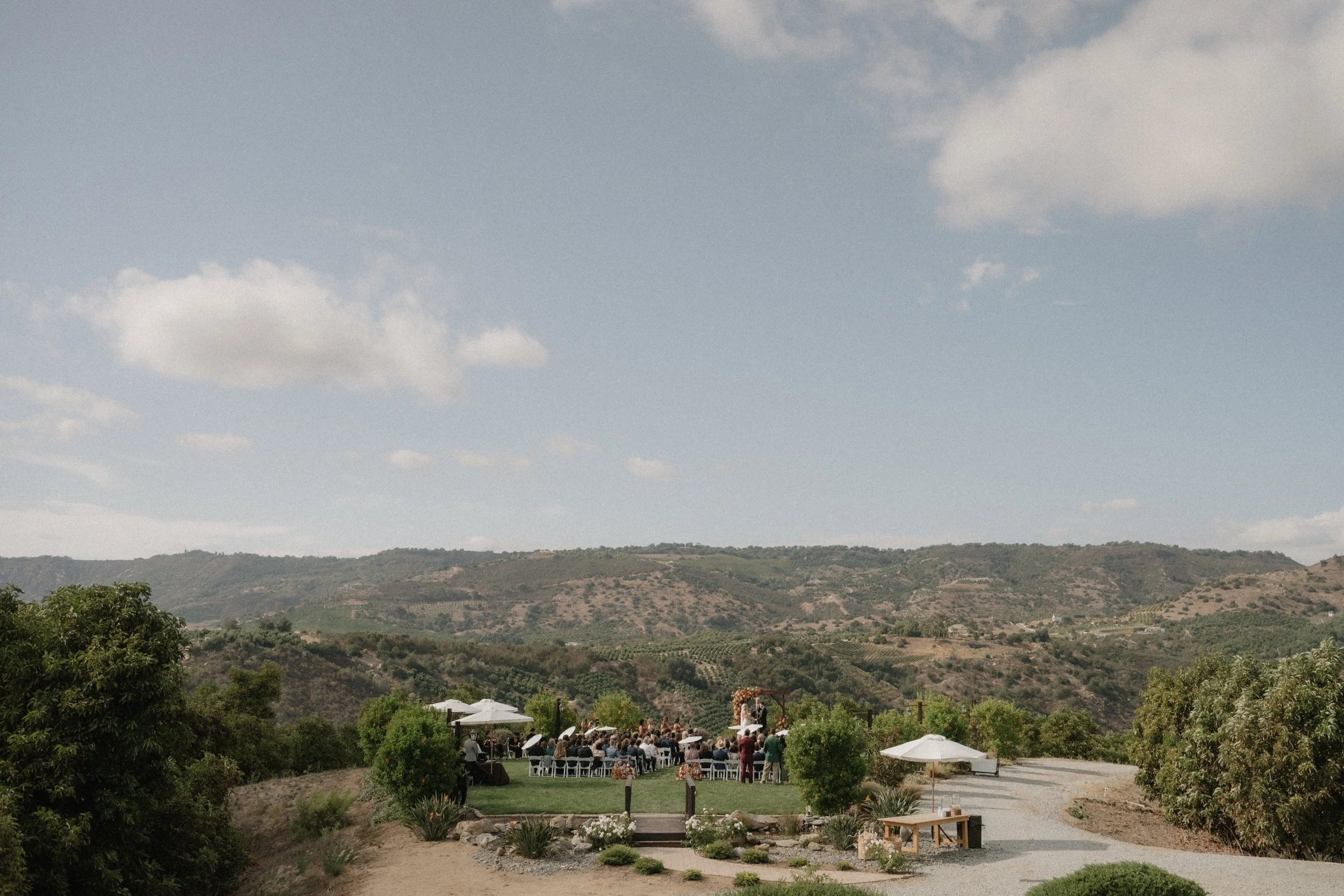 Wedding ceremony at Randhawa Ranch in Temecula by Jennifer Noelle