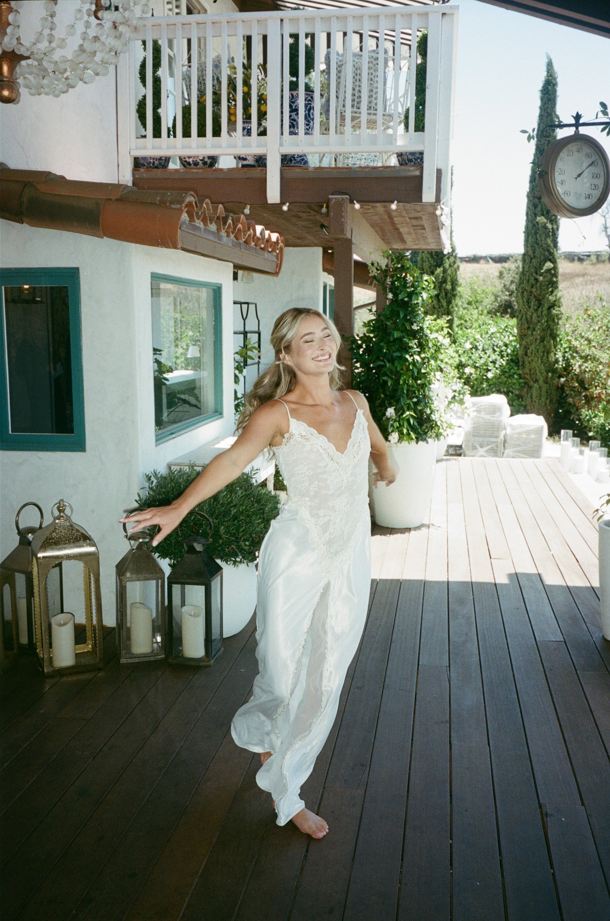 Film bridal portrait of the bride getting ready at Jeune Perché by jennifer noelle