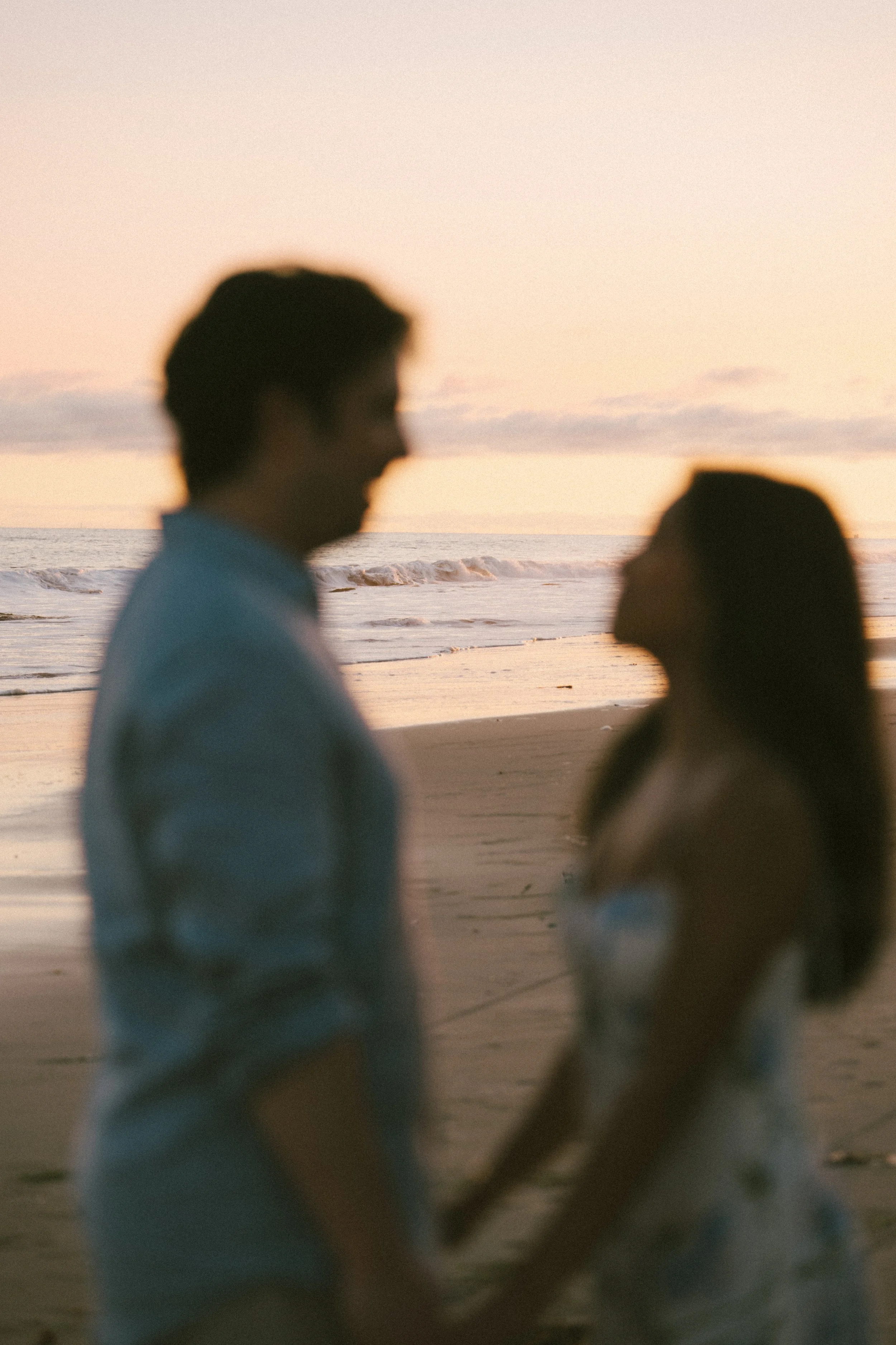 Golden hour engagement photos in Newport Beach by Jennifer Noelle Photography