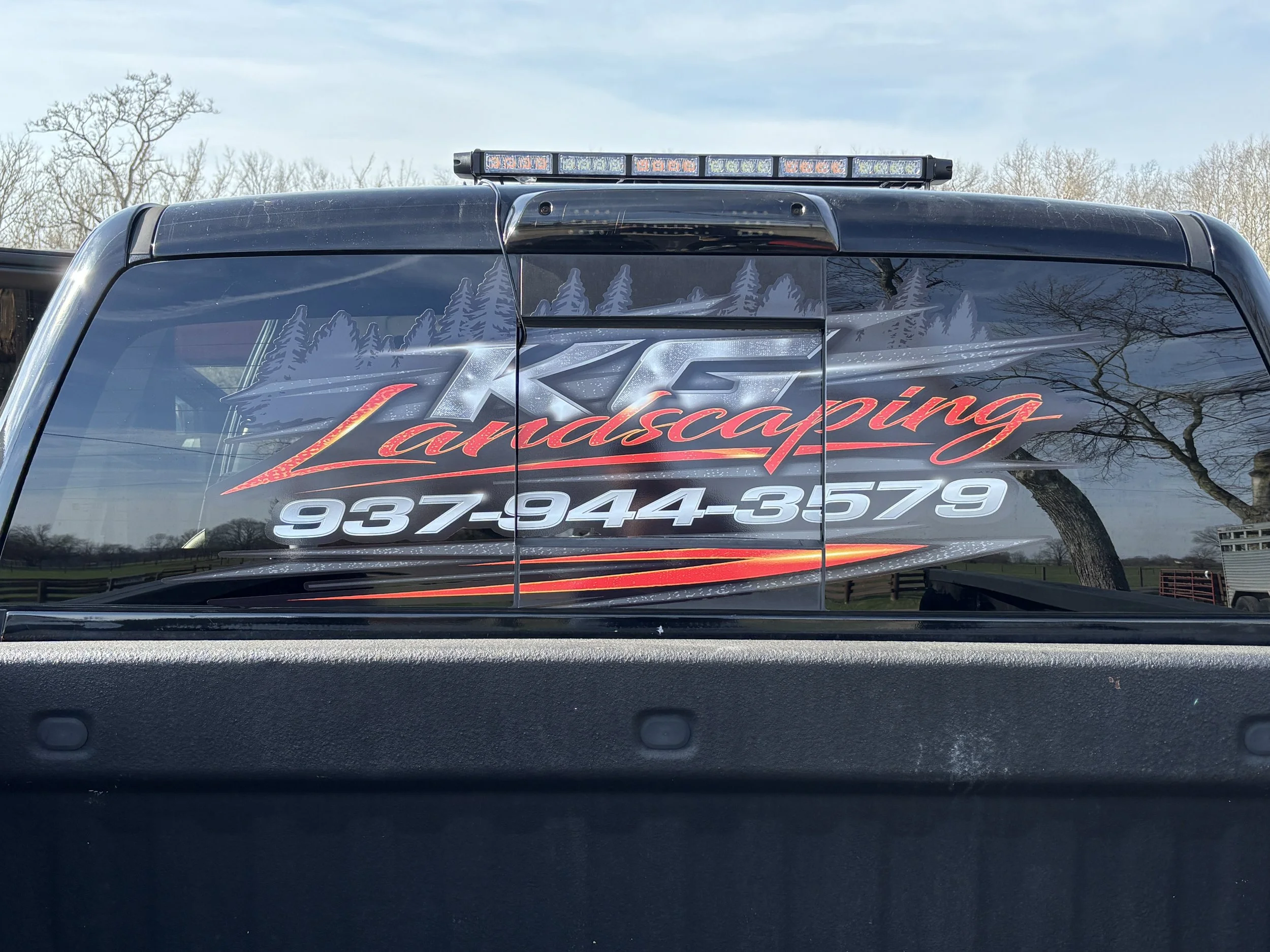 Chevy Silverado Back window graphic