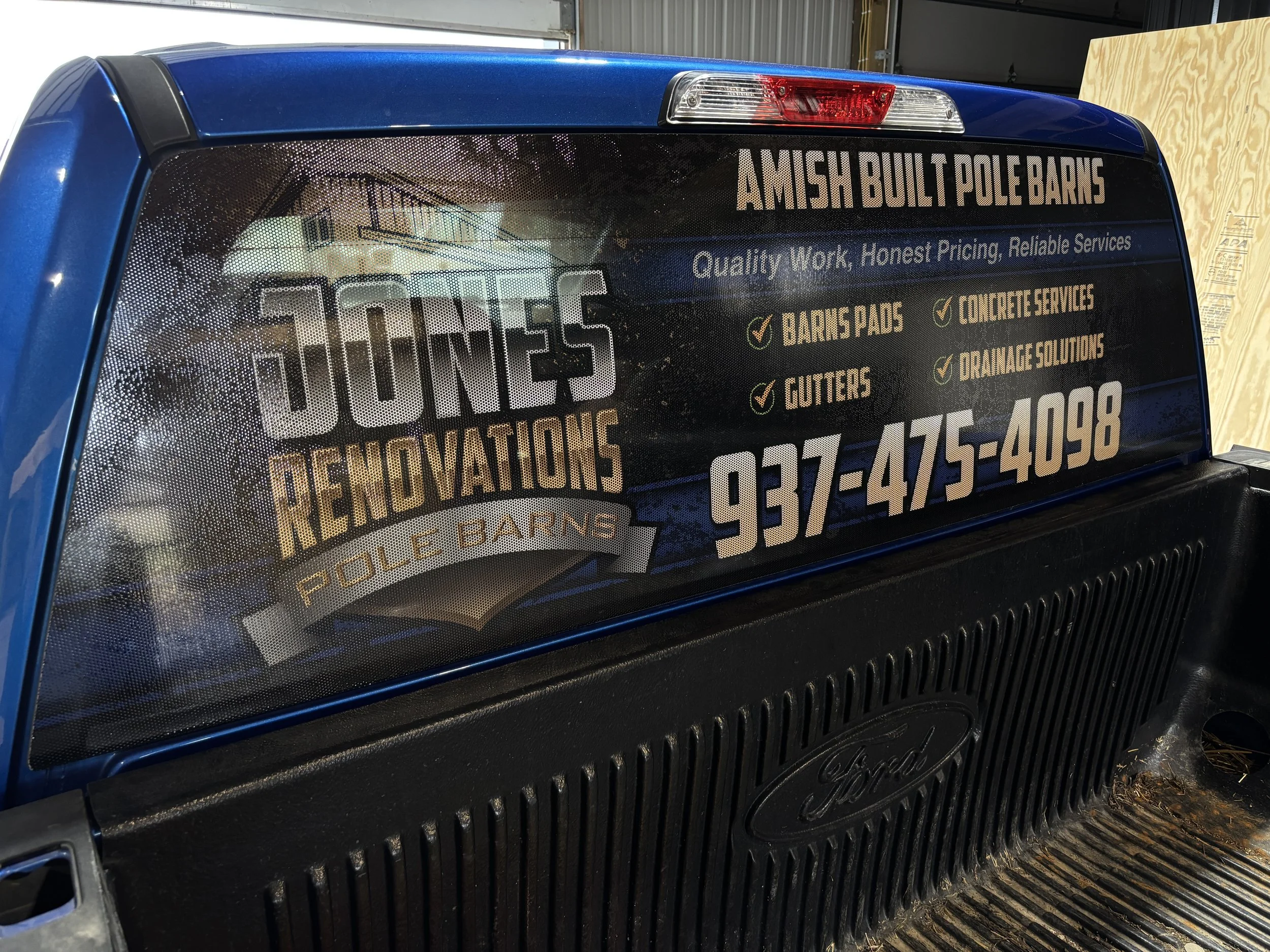 Ford F-150 Back window graphic