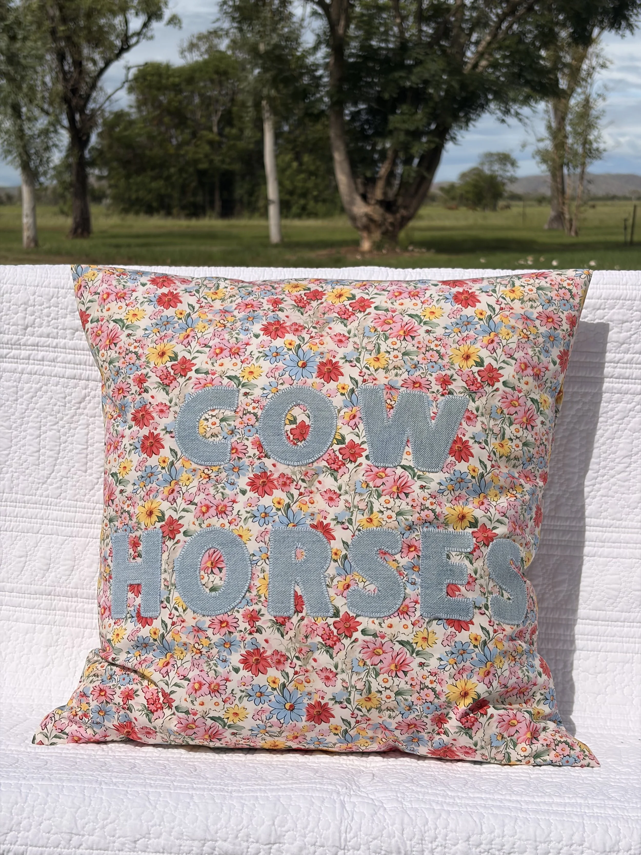 COW HORSES Cushion