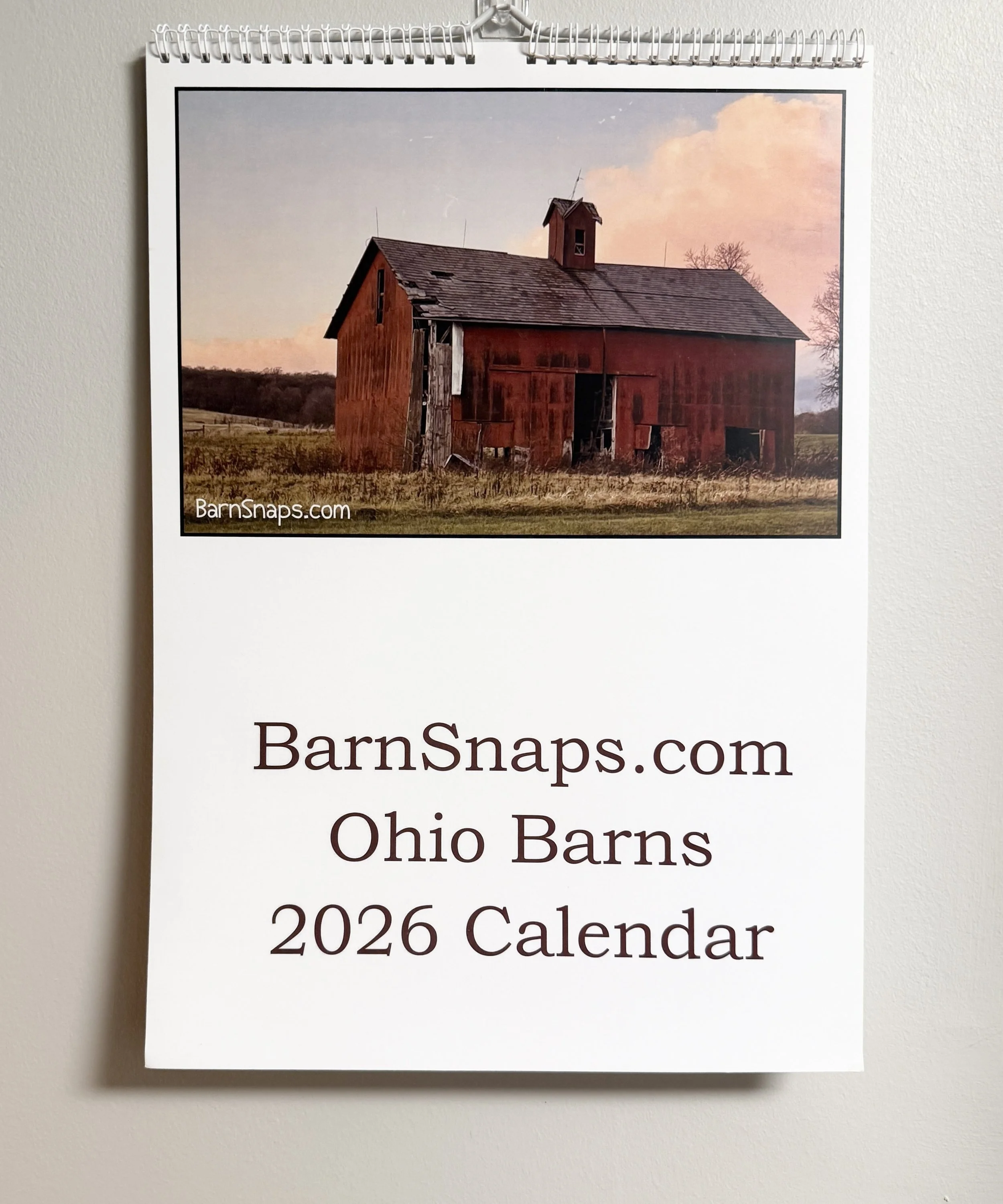 Barn Snaps 2026 Inaugural Calendar (Tap on Featured Barns to view images)