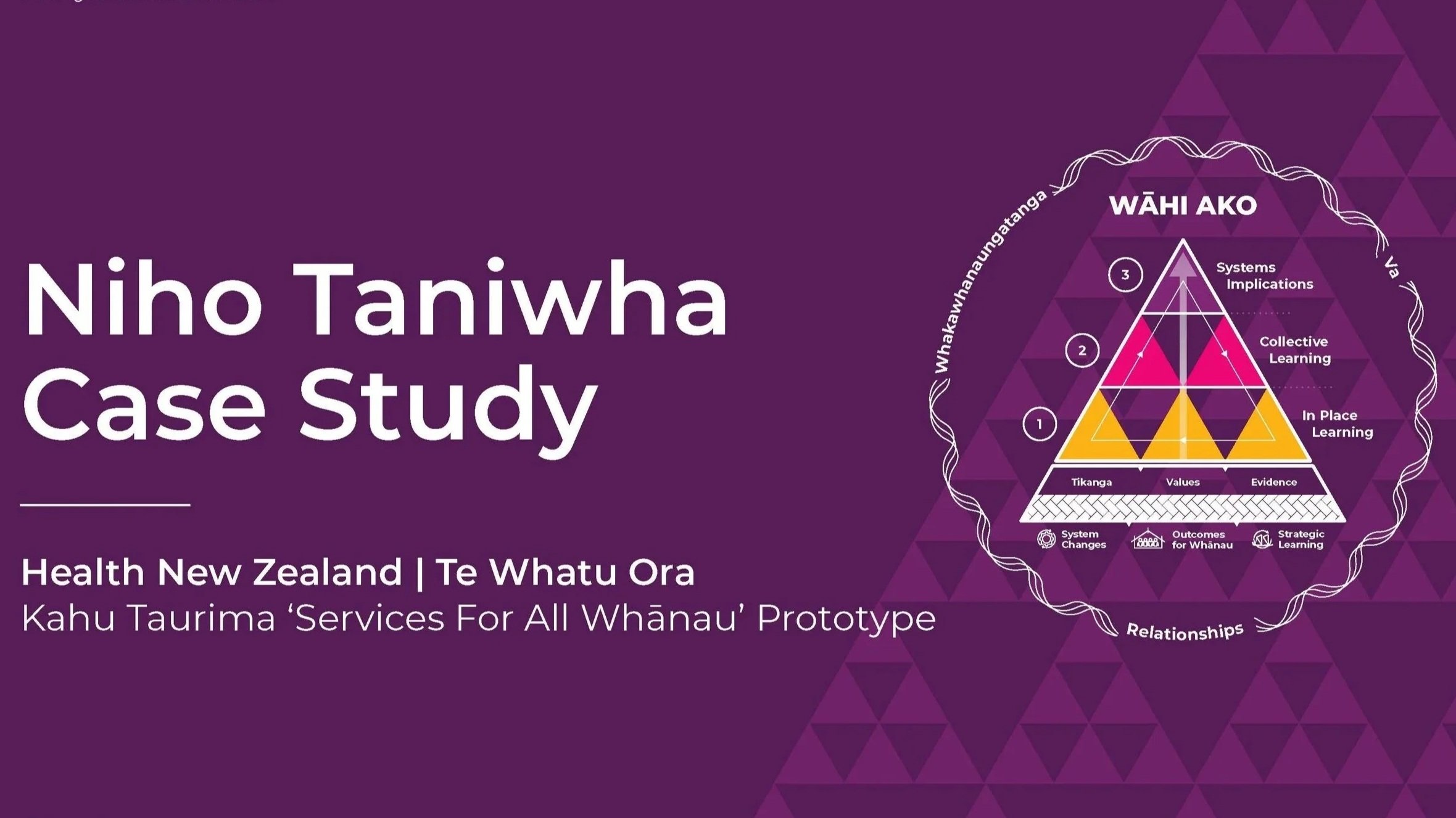 Niho Taniwha Case Study:                                                                 Kahu Taurima ‘Services For All Whānau’ Prototype