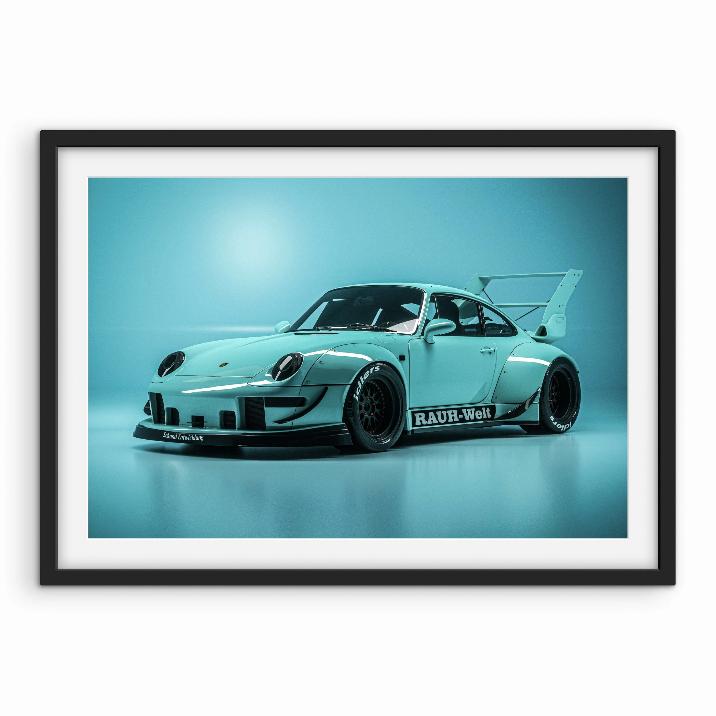 Porsche 911 RWB Front Print