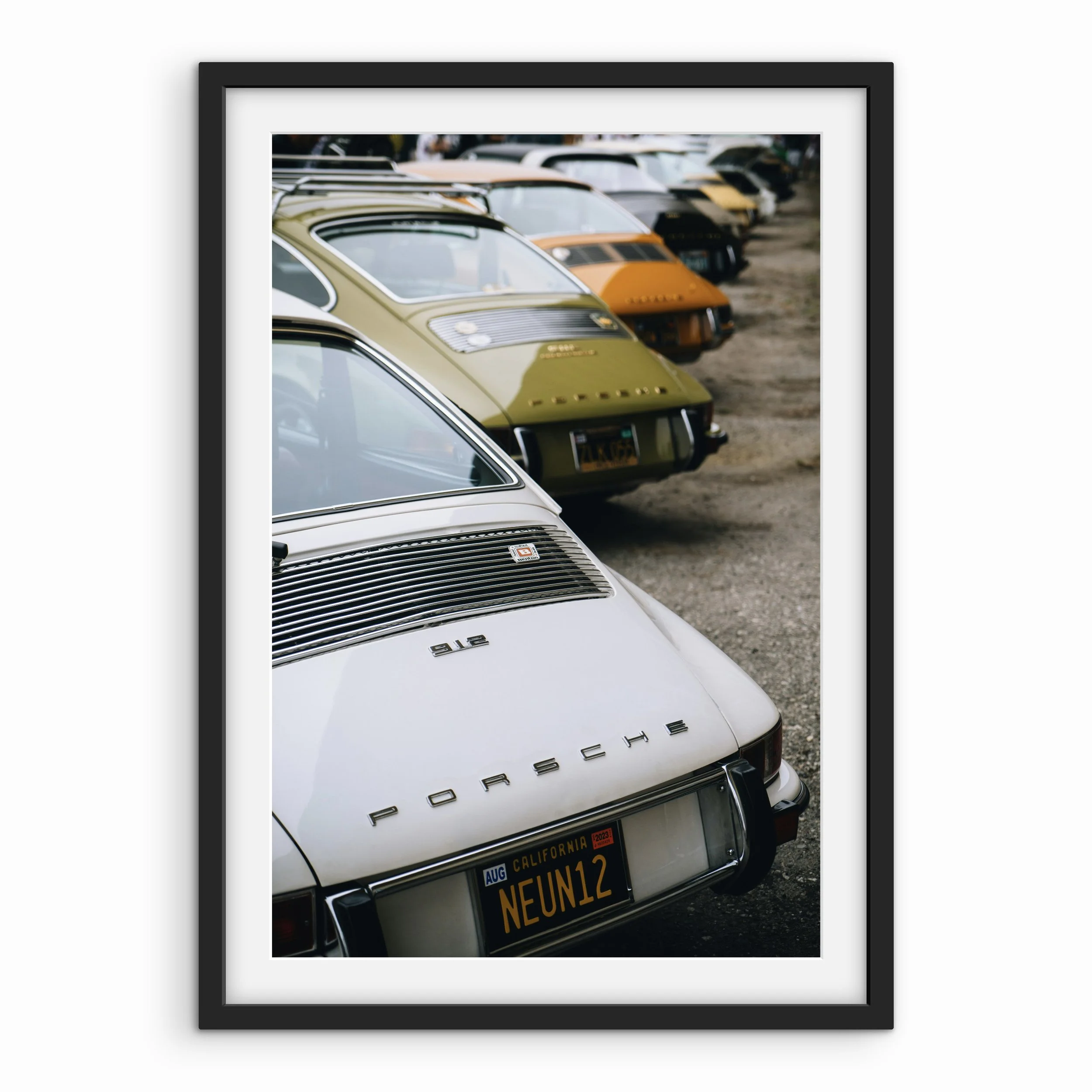 Porsche Rear End Row Print