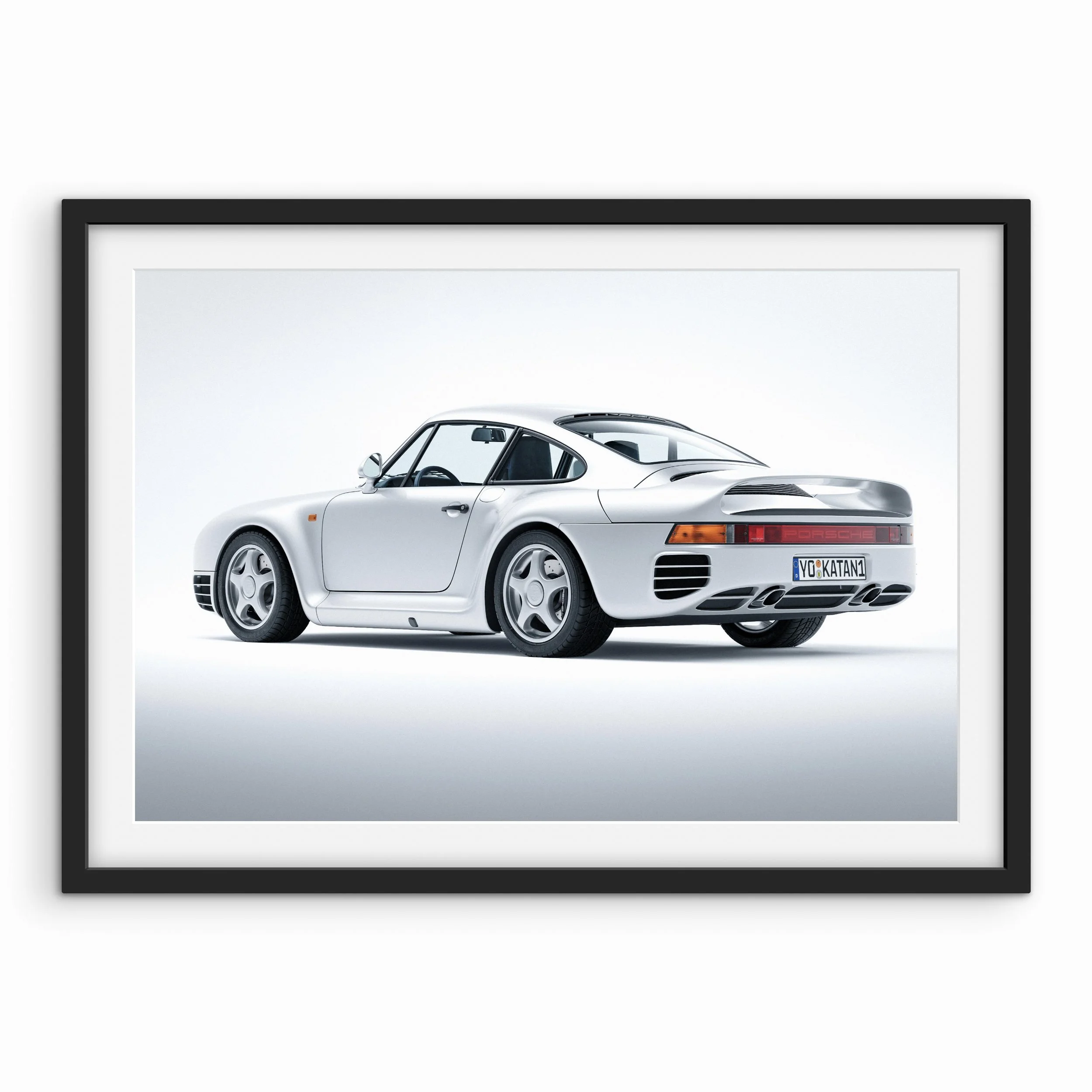 Porsche 959 Rear Print