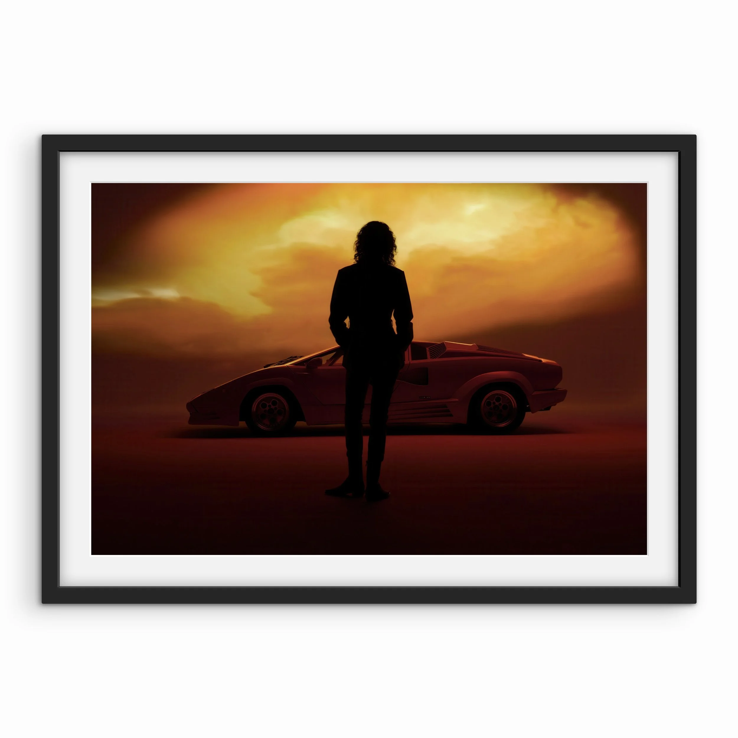 Vintage Lamborghini Countach Print