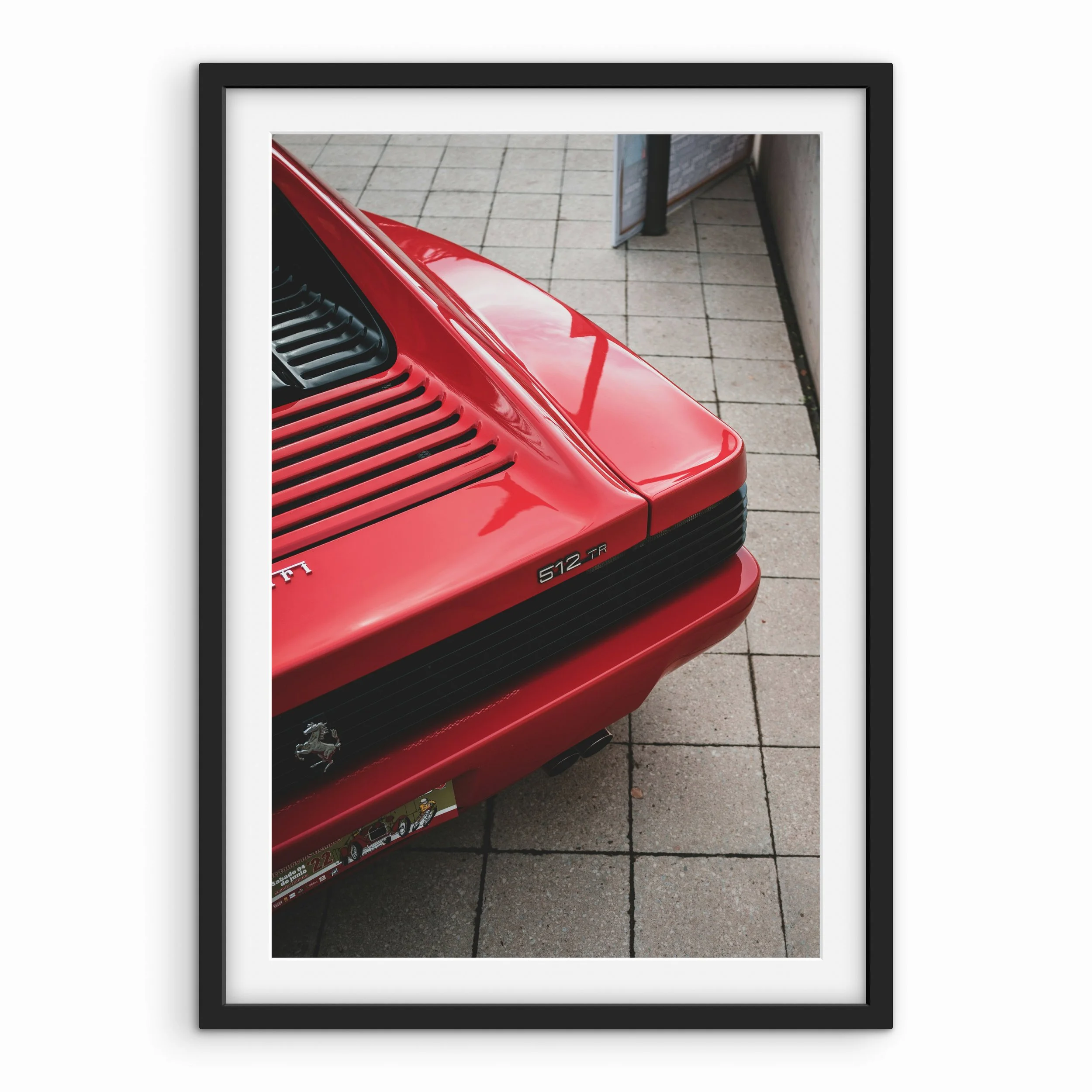 Ferrari Testarossa Rear Print