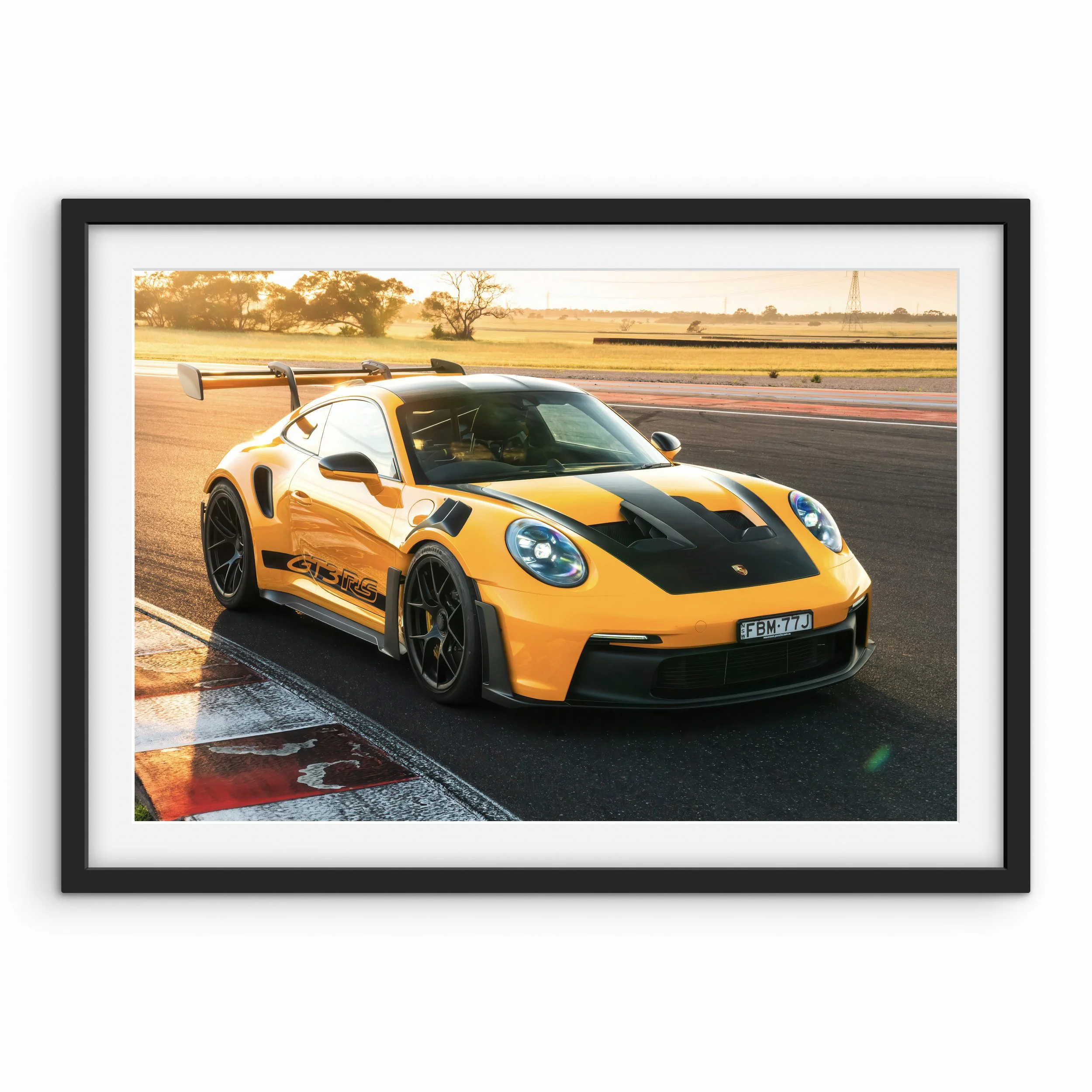 Porsche 911 GT3RS Track Print