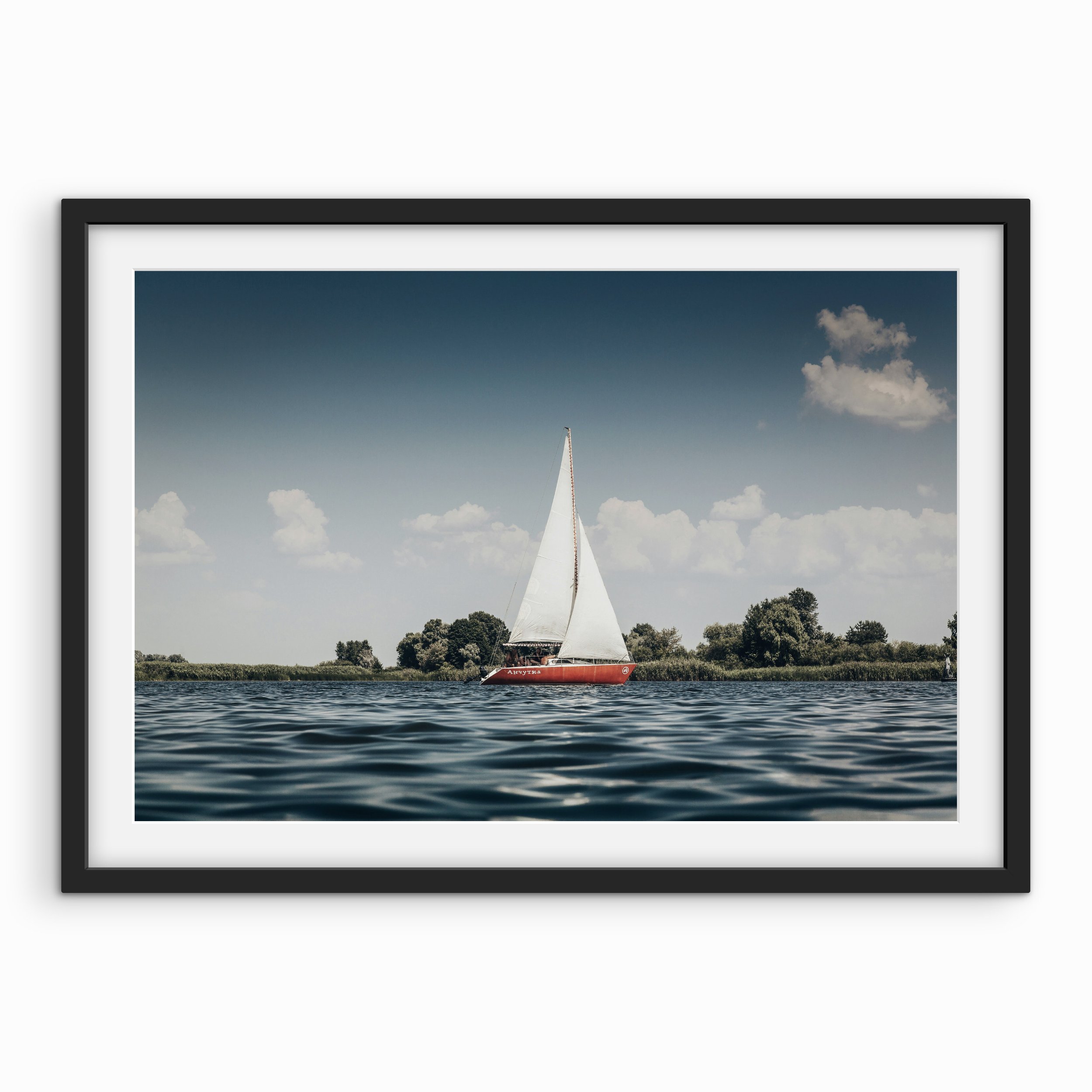 Solo Sailboat Print
