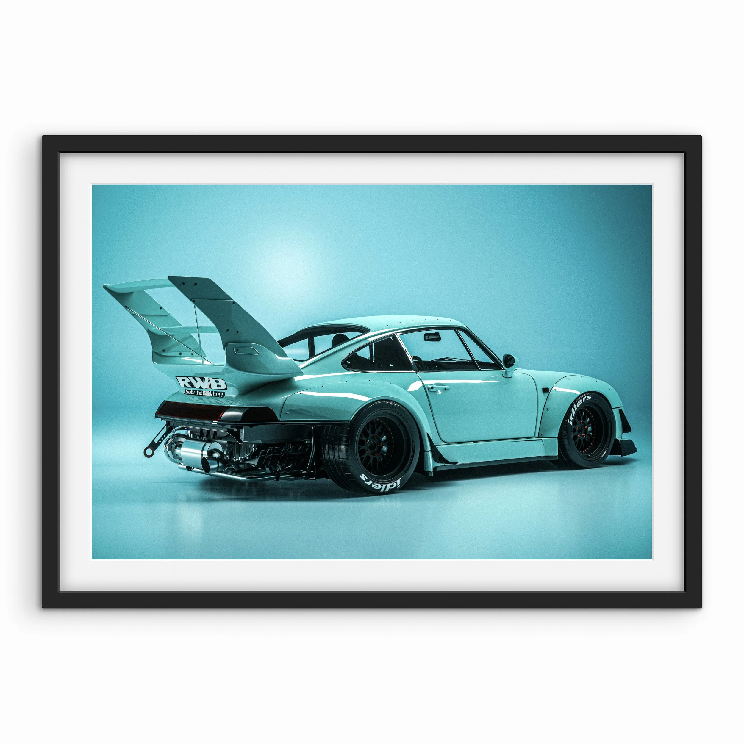 Porsche 911 RWB Rear Print