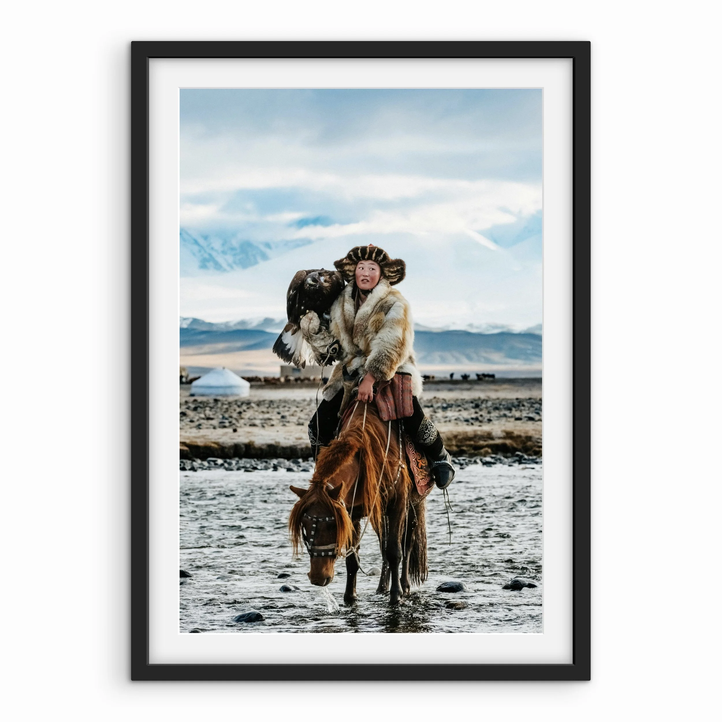 Mongolian Riverside Print