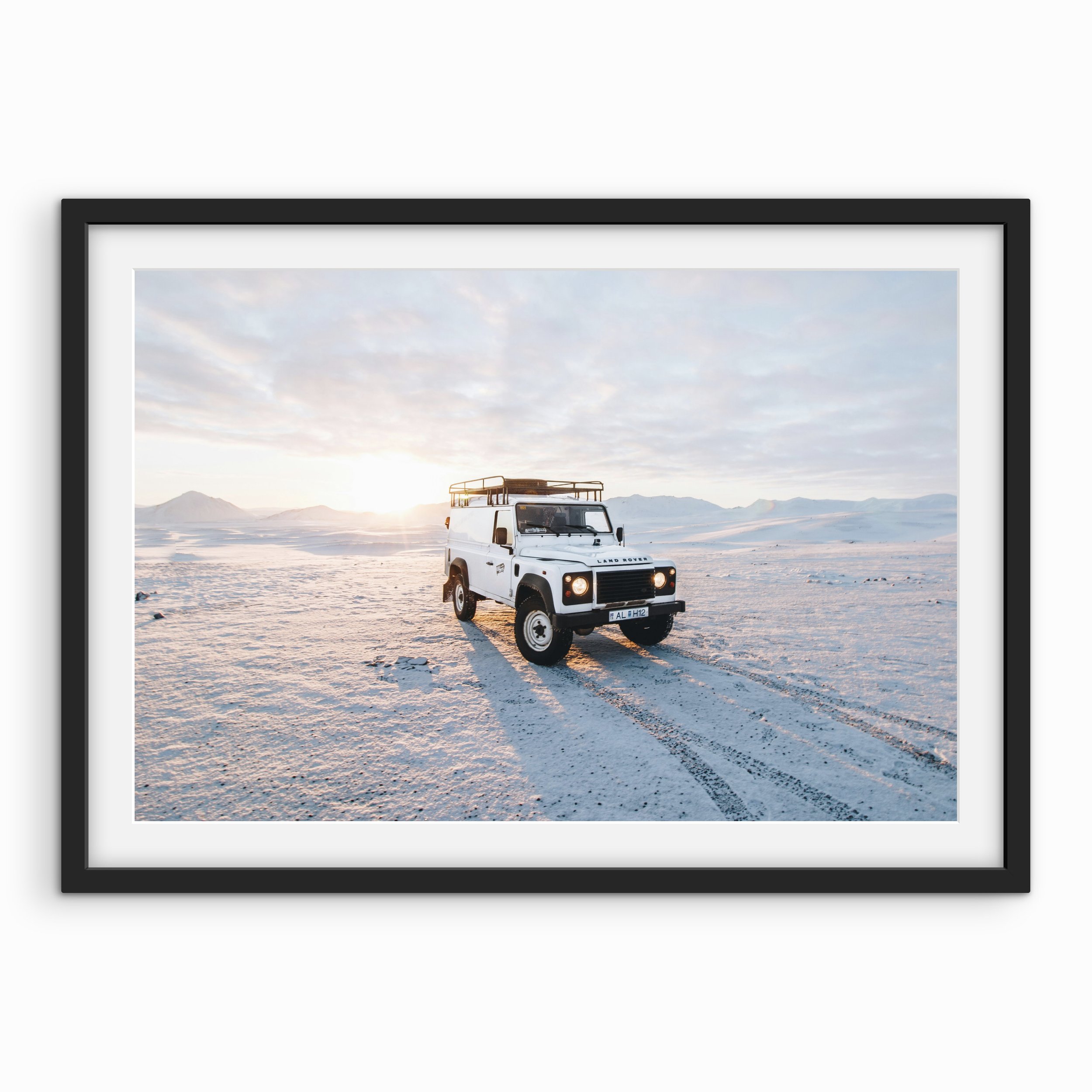 Landrover Defender Snow Print