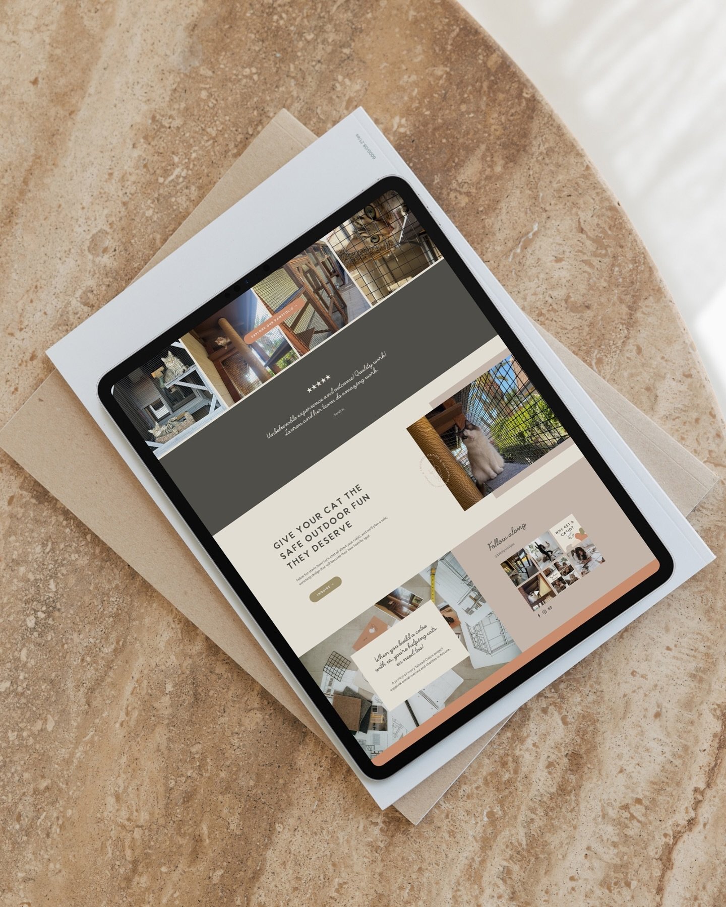 Have you checked out our website yet? ✨ 
Visit tailoredcatios.com to learn more and submit an inquiry form! Depending on your location, we offer a free catio consultation to help plan the perfect spot, take measurements &mdash;and, of course, meet yo