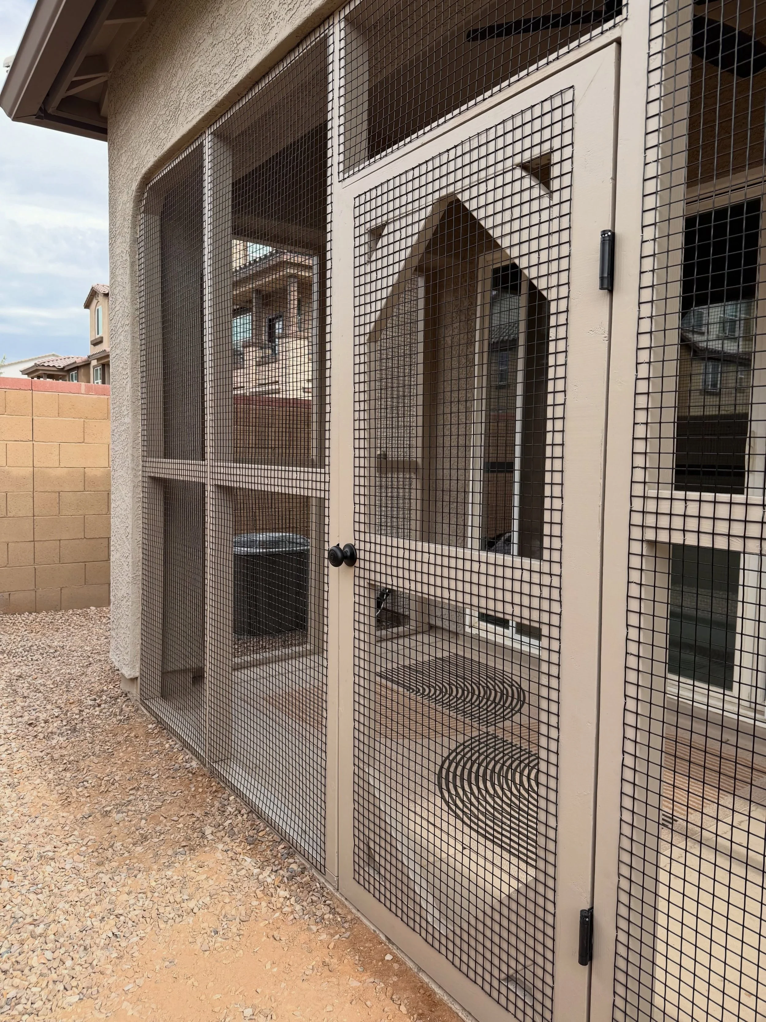 An enclosure-only catio is a great option for cats who simply want safe access to the outdoors 🐾

Designed to blend seamlessly with the home, the enclosure creates a secure foundation while leaving plenty of room for the client&rsquo;s own accessori