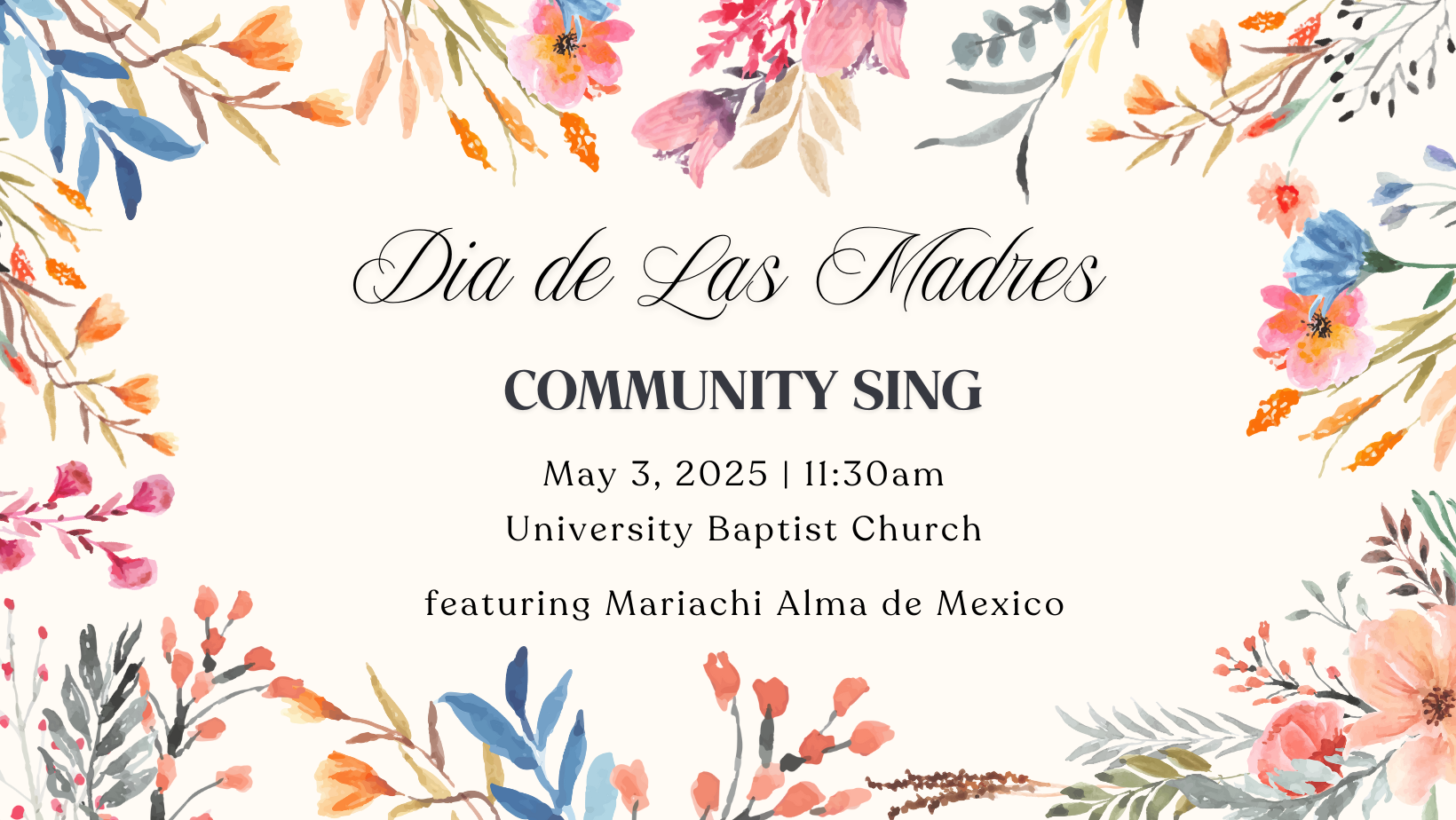 May 2025 Community Sing