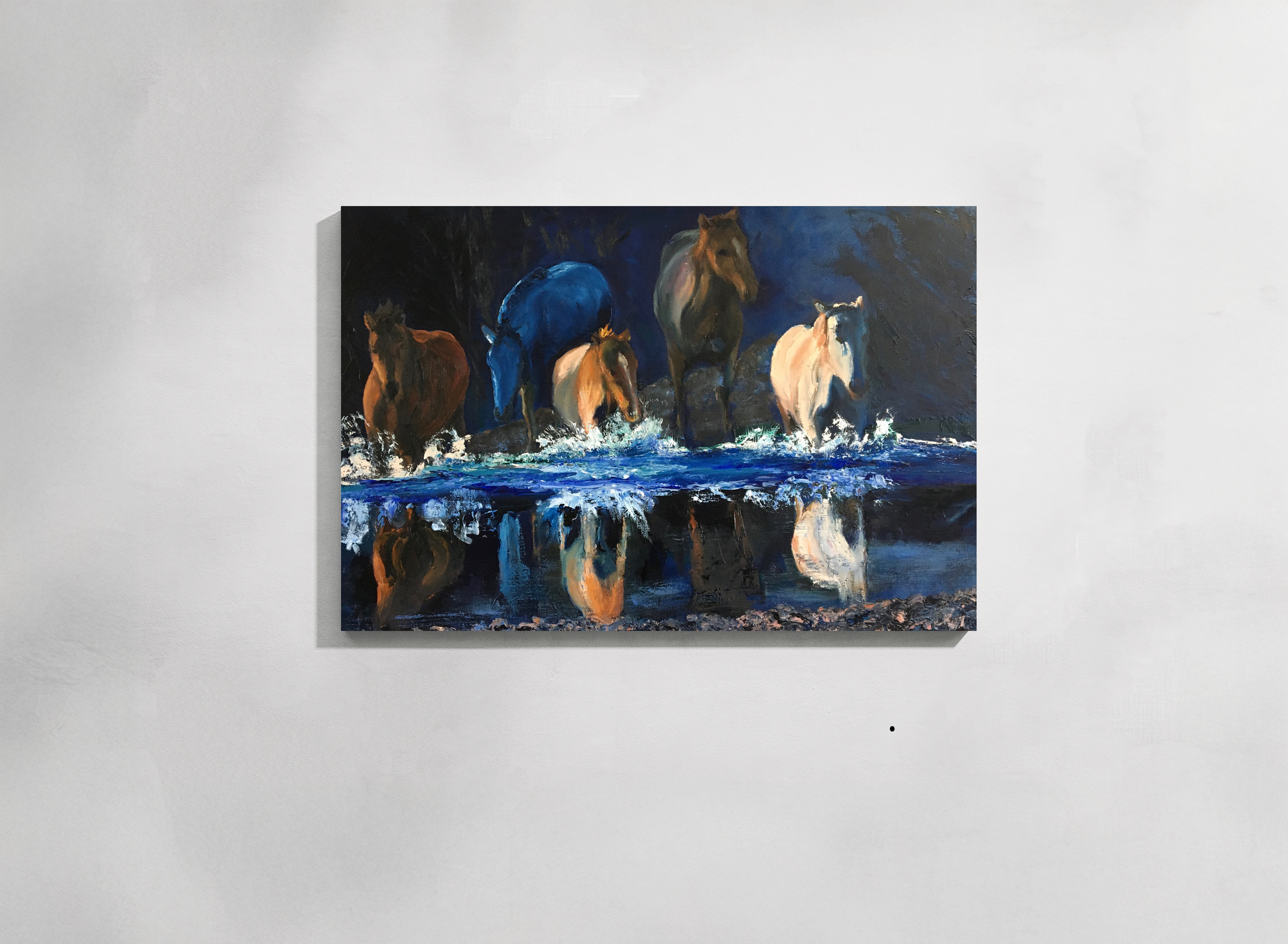 5 Horses Splashing Home