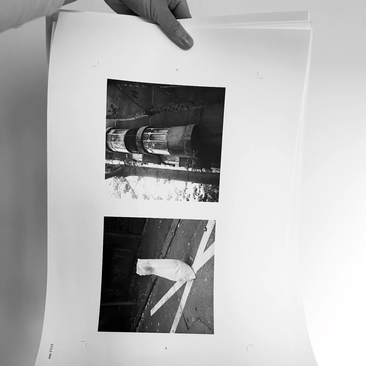 A proof print of my book