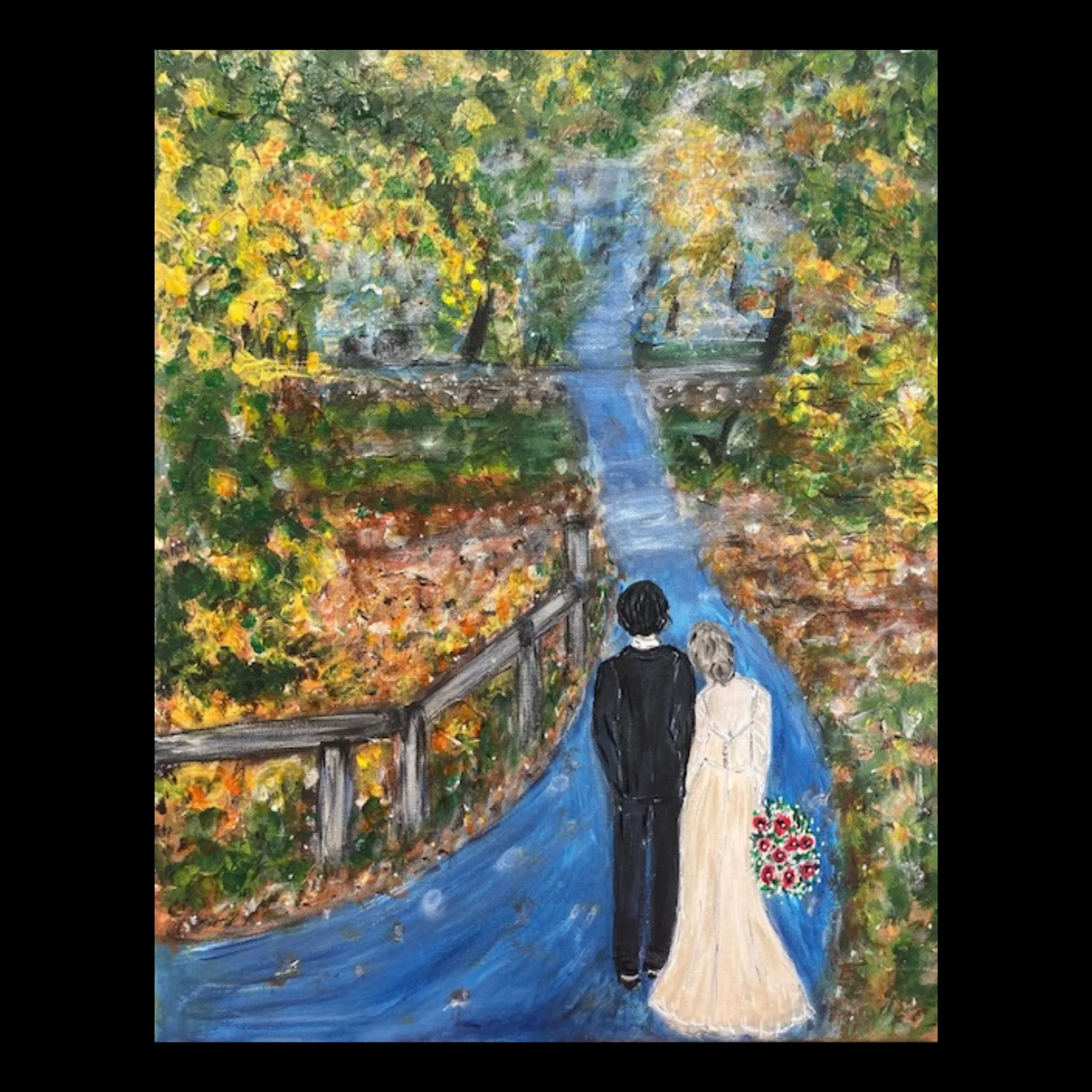 ARTWORK- Walking into our life together -let the adventure begin